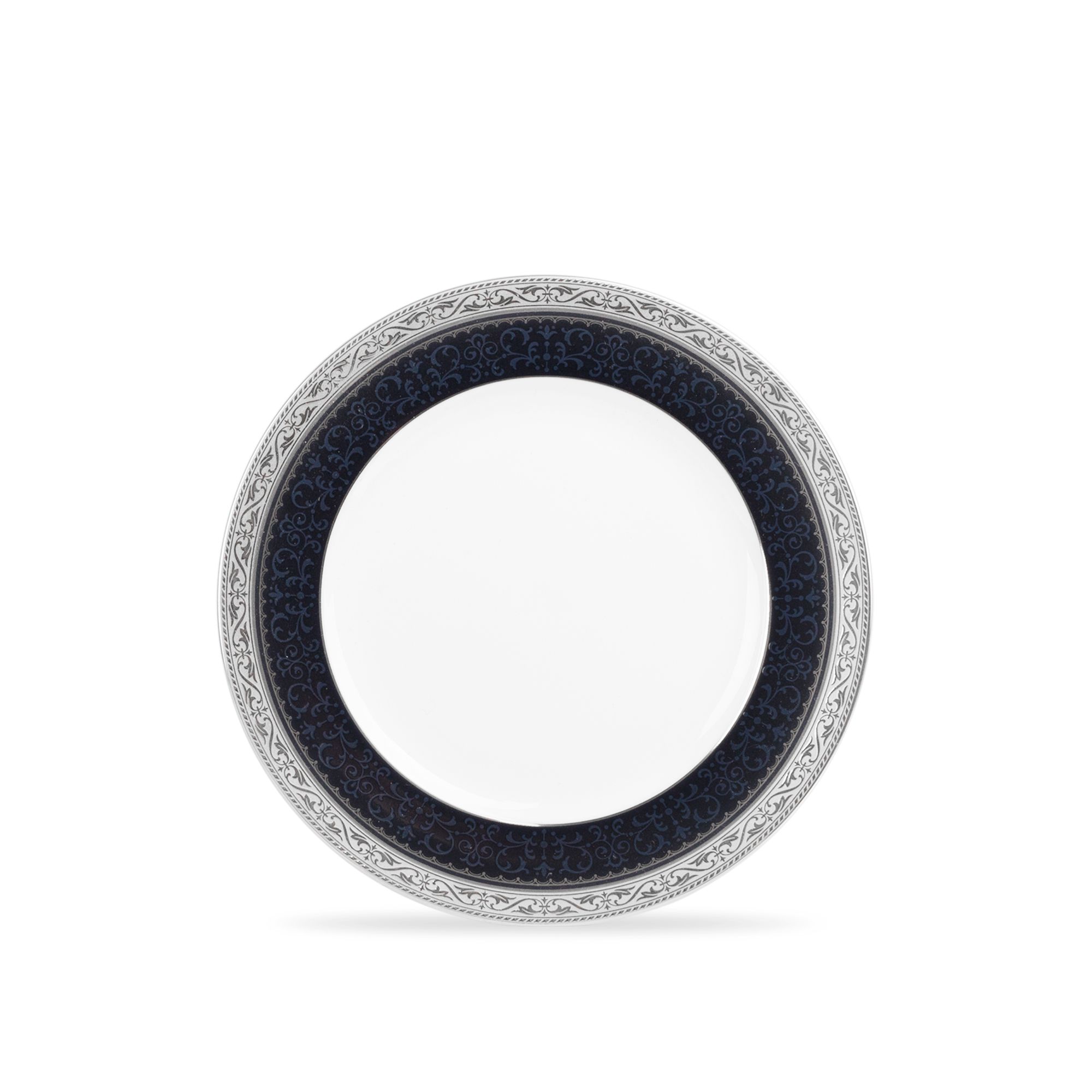 Đĩa tròn cỡ nhỏ đường kính 16,7cm lót bát (chén) cơm sứ xương | Odessa Cobalt Platinum 4922L - 97212