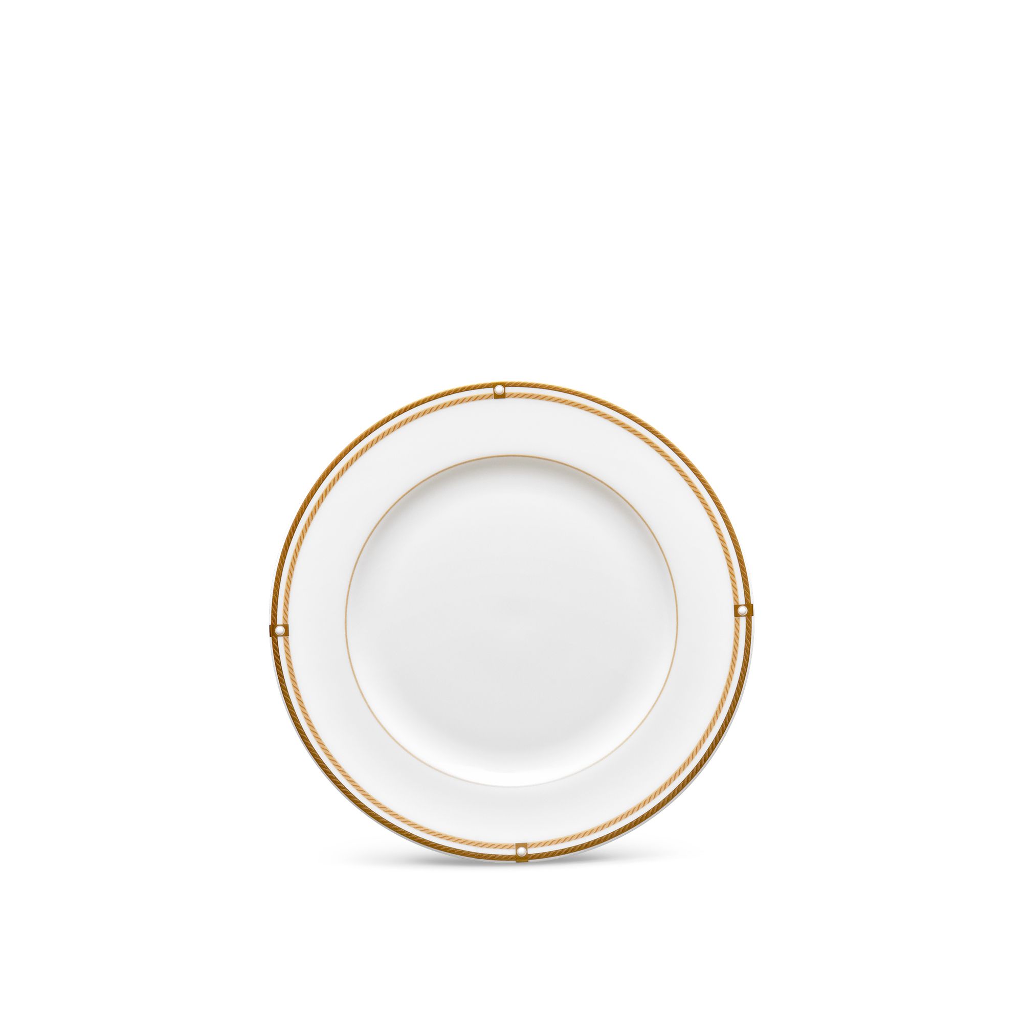 Đĩa tròn cỡ nhỏ đường kính 16,7cm sứ xương | Aidan Gold 4941L - 97212