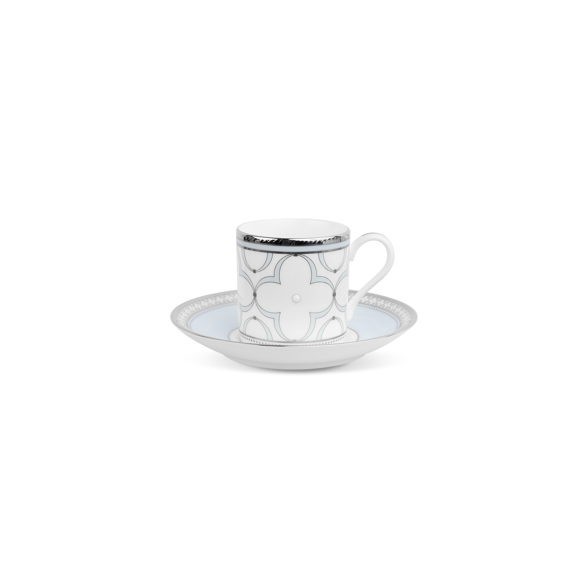  Chén trà (tách trà) nhỏ 90ml kèm đĩa lót | Trefolio Platinum 4957L-T97294 