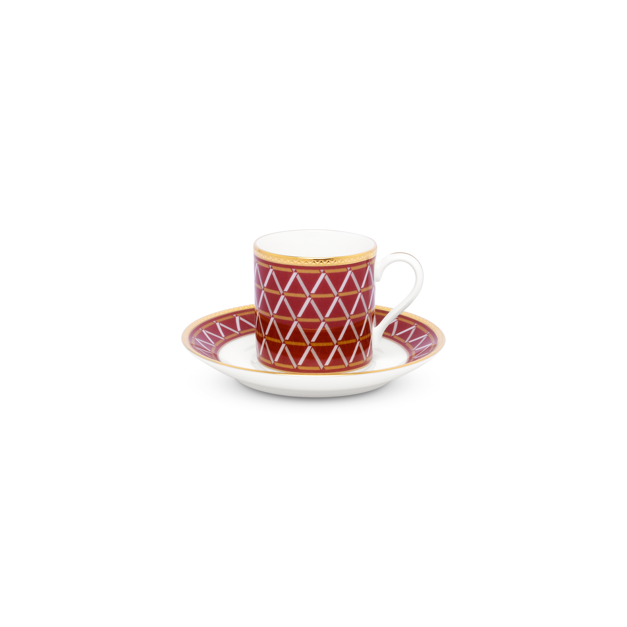  Chén trà (tách trà) kèm đĩa lót dung tích 90ml sứ xương | Crochet 4966L-T97294 