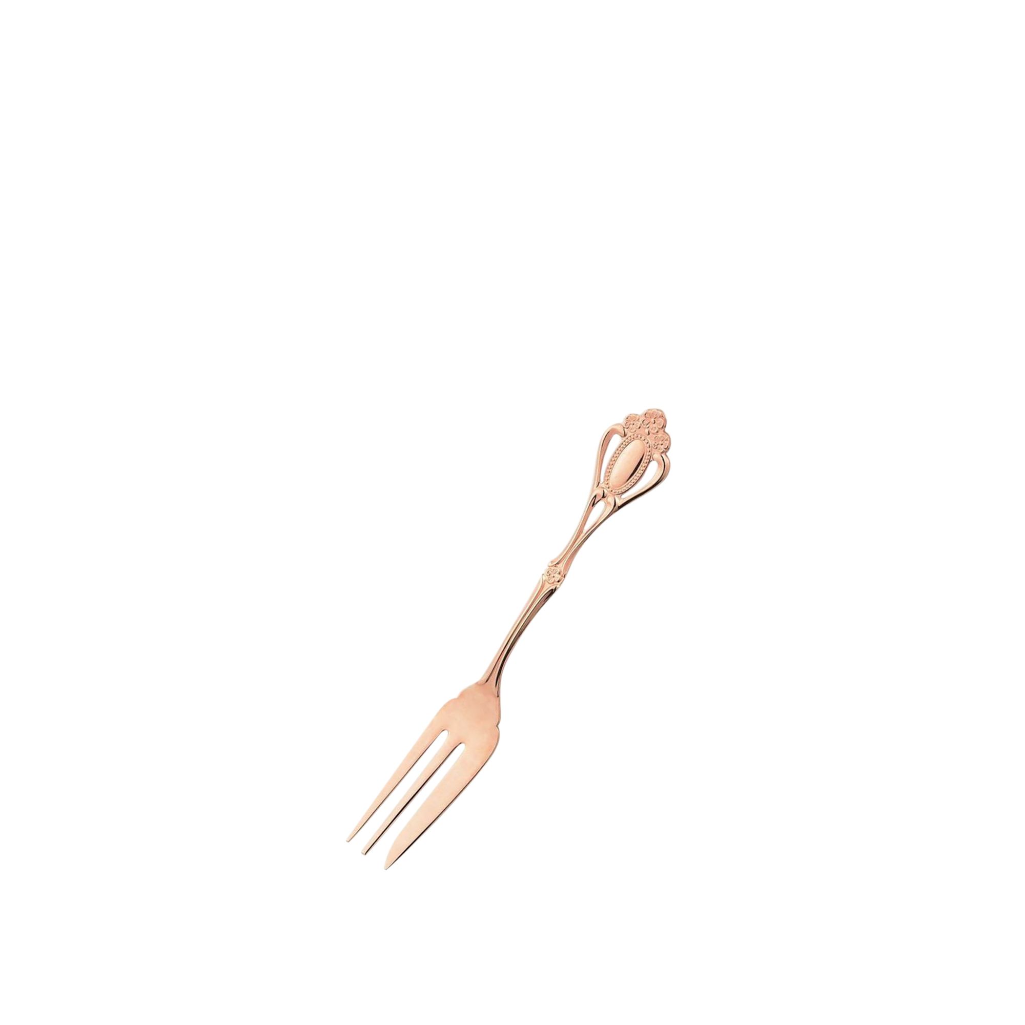  Nĩa bánh ngọt màu vàng hồng dài 14,4cm | Noritake Christine Rose Gold 71PG-23Y 