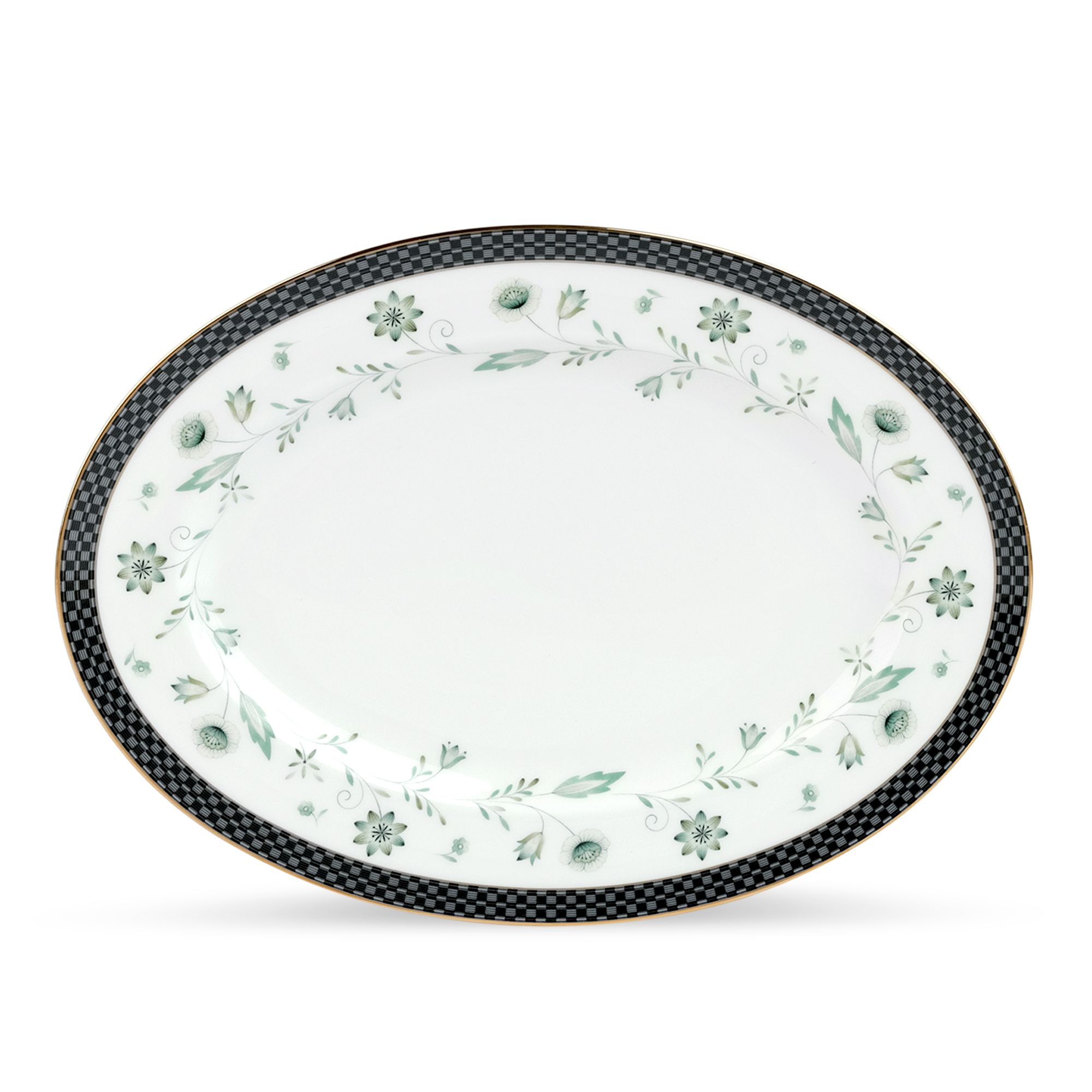 Đĩa Oval cỡ vừa (MD) dài 36,8cm sứ xương | Forever Fields 4950L - 97244