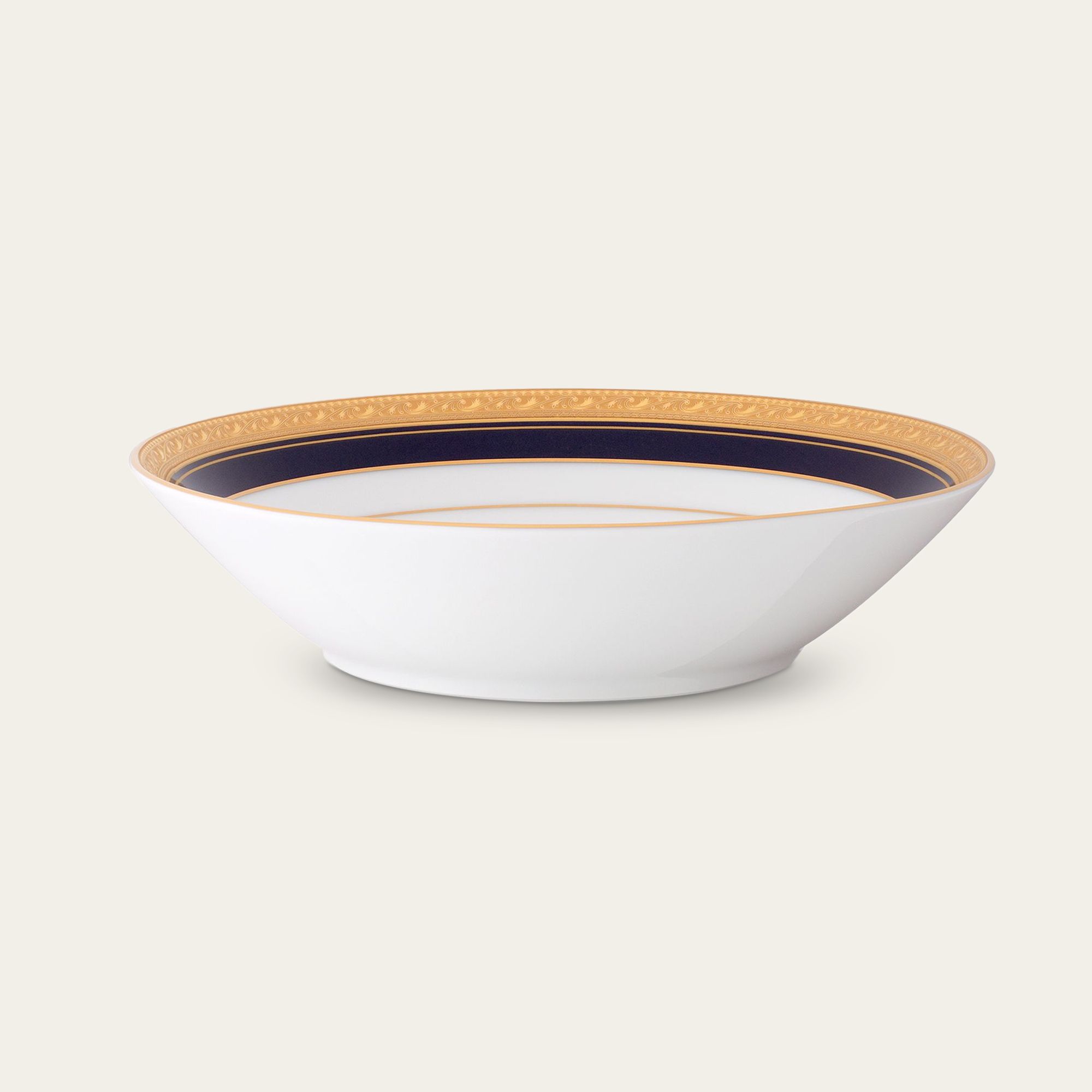 Bát (tô) đa năng 19cm dung tích 600ml đựng soup, đồ chiên xào sứ trắng | Crestwood Cobalt Gold 4171L - 91997