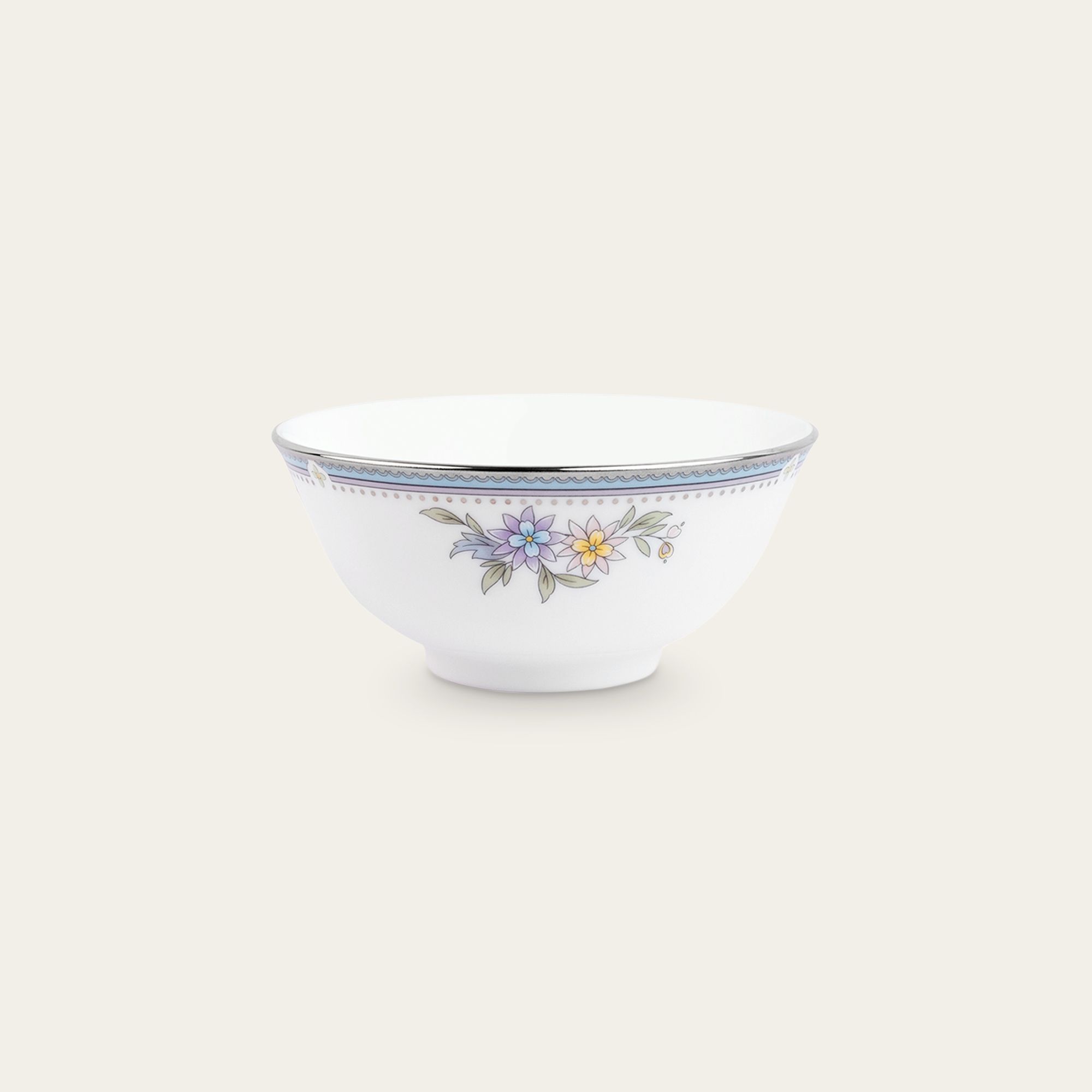 Bát cơm (chén cơm) 11,6cm dung tích 280ml sứ xương | Jardin Fleuri 4910L - 50182A