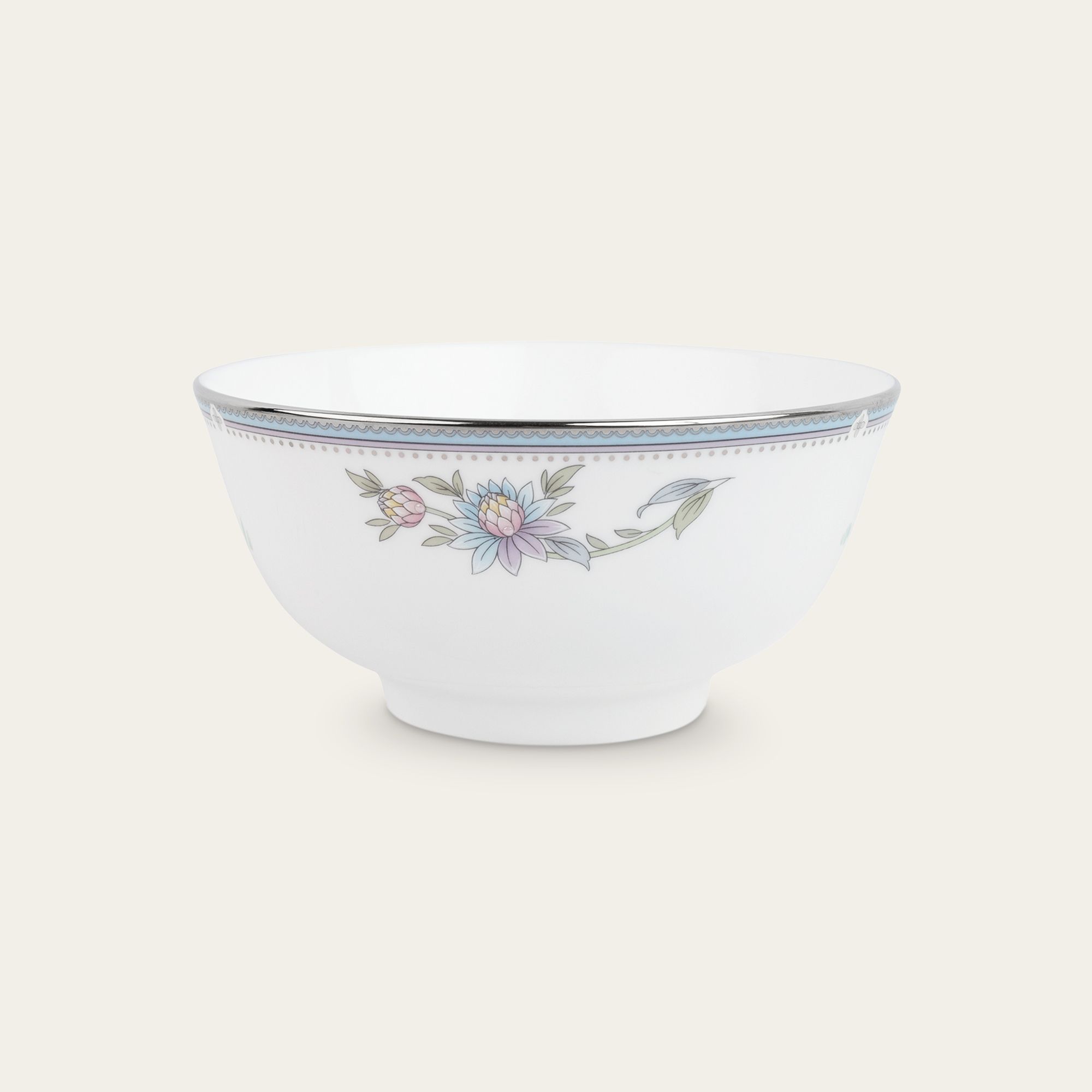 Bát mỳ (tô mỳ) đường kính 16,1cm dung tích 880ml sứ xương | Jardin Fleuri 4910L - 50192A
