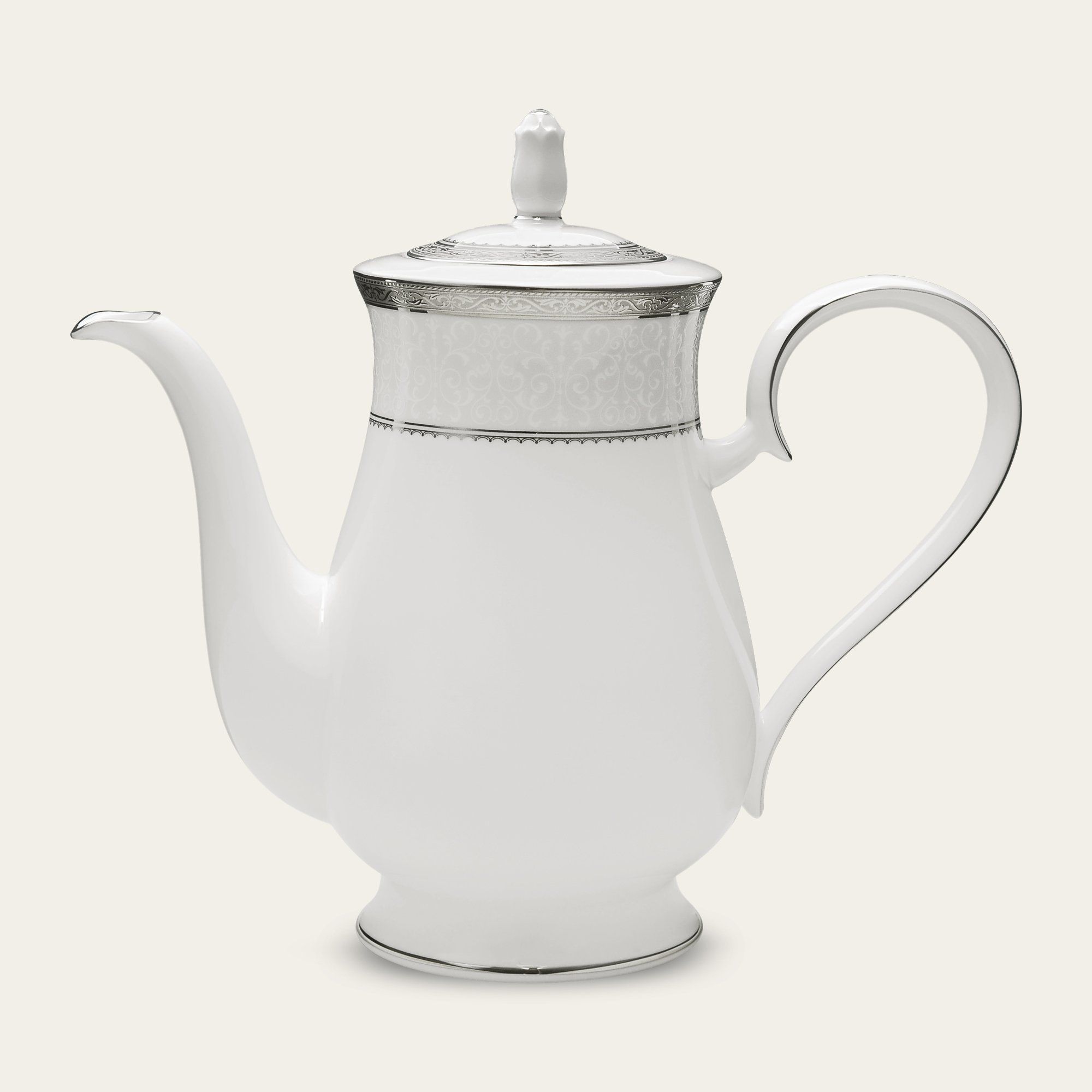 Ấm trà (bình trà) dung tích 1.550ml sứ xương | Odessa Platinum 4875L - 97253