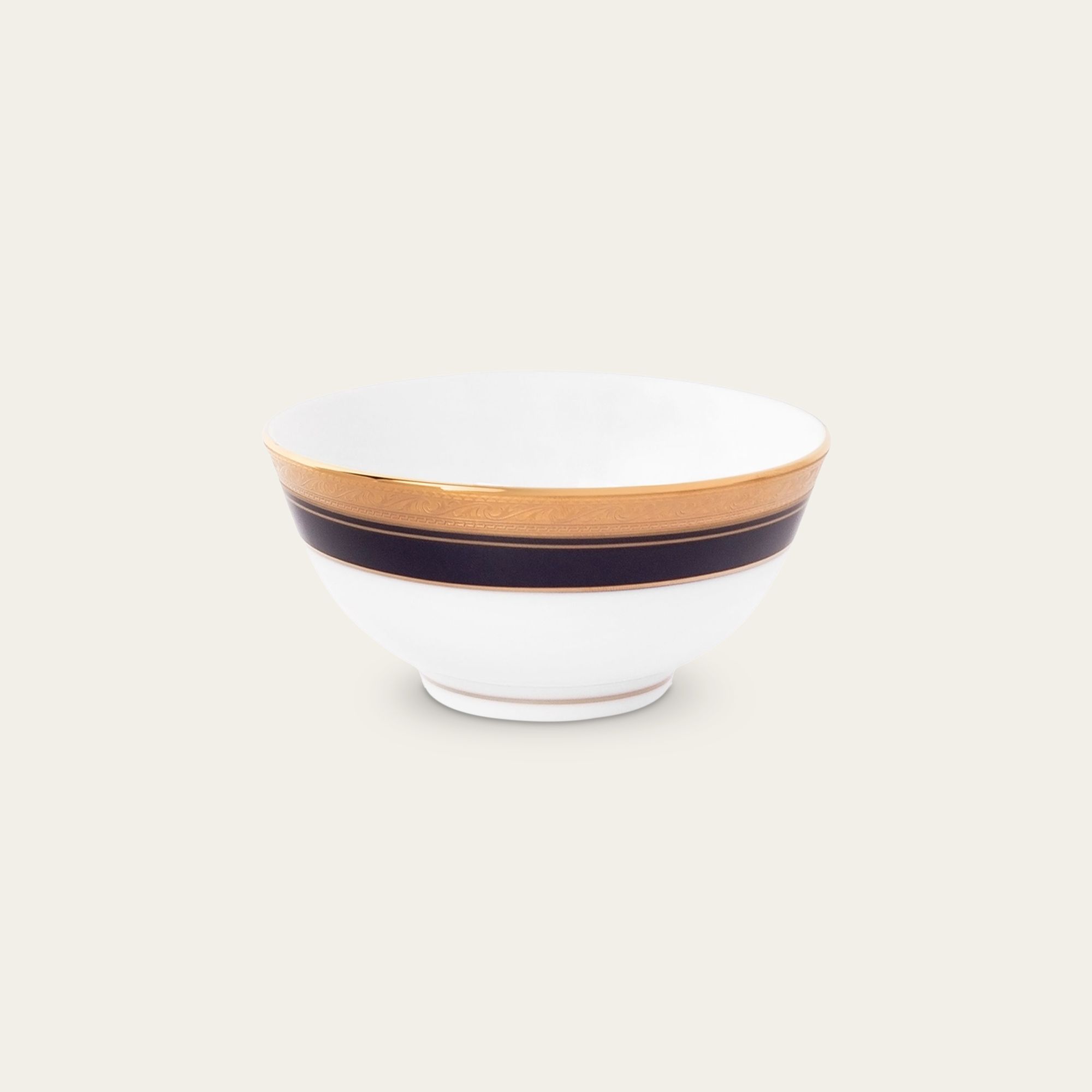 Bát cơm (chén cơm) 12,2cm dung tích 320ml sứ trắng | Crestwood Cobalt Gold 4171L - 91481