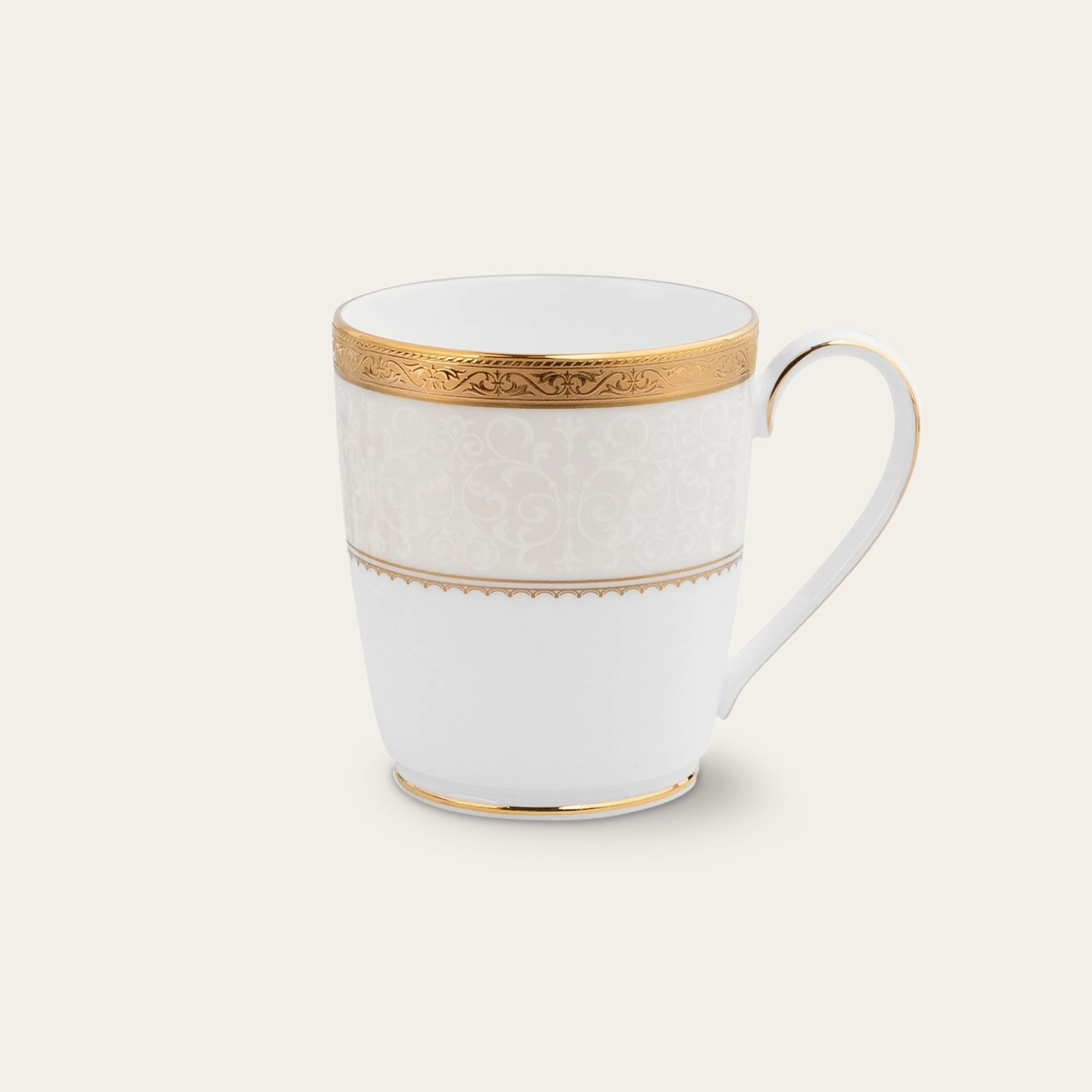 Cốc (ly) uống nước, cà phê dung tích 295ml sứ xương | Odessa Gold 4874L - T97280