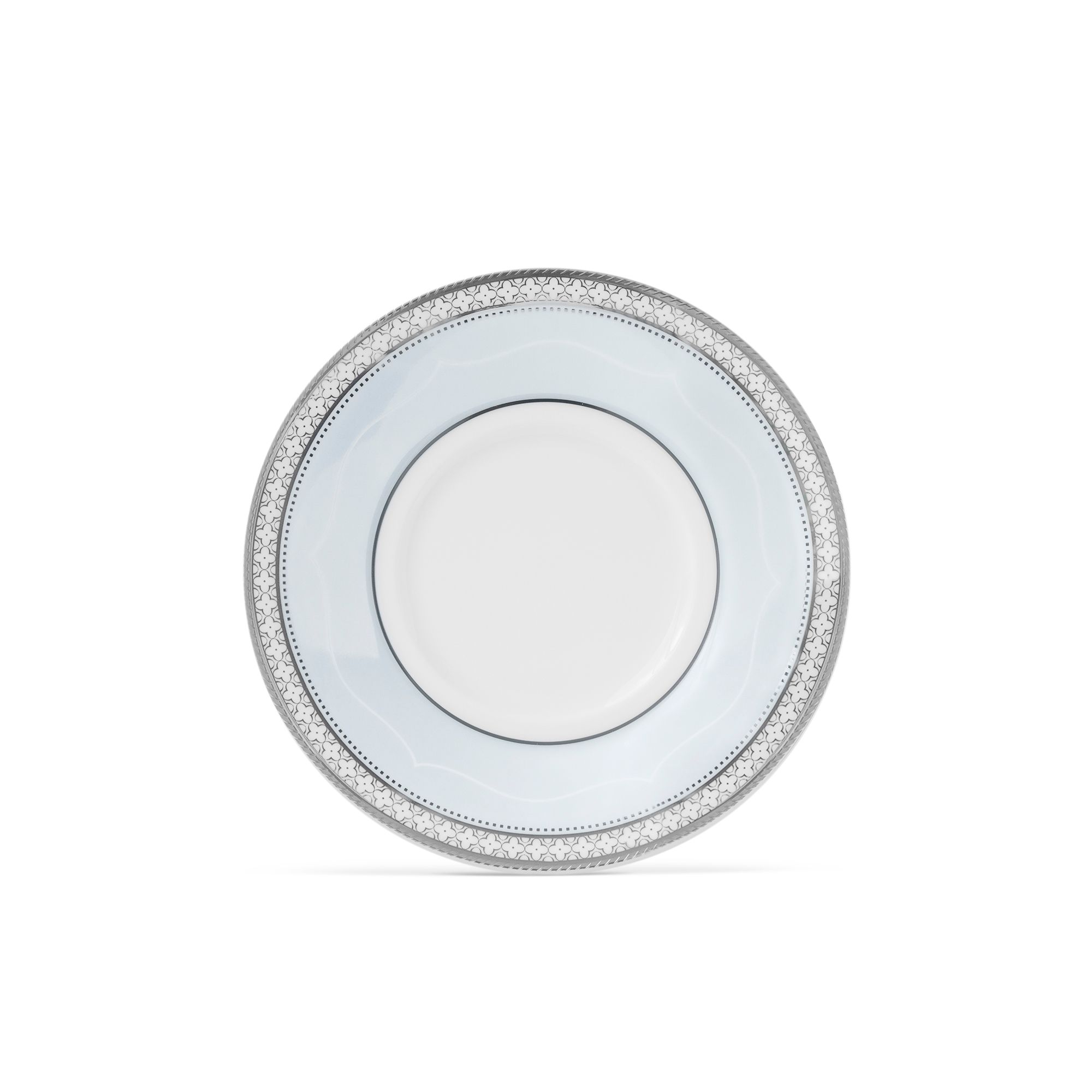 Đĩa lót chén (tách) trà dung tích 245ml, đường kính 15,1cm sứ xương | Trefolio Platinum 4957L - 93687S