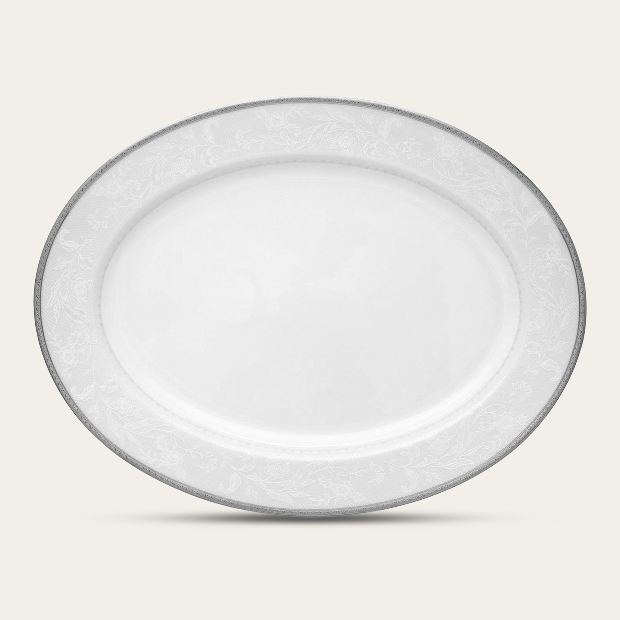 Đĩa Oval cỡ nhỏ (SM) dài 29,4cm sứ trắng | Flanders Platinum 1715L - 91345