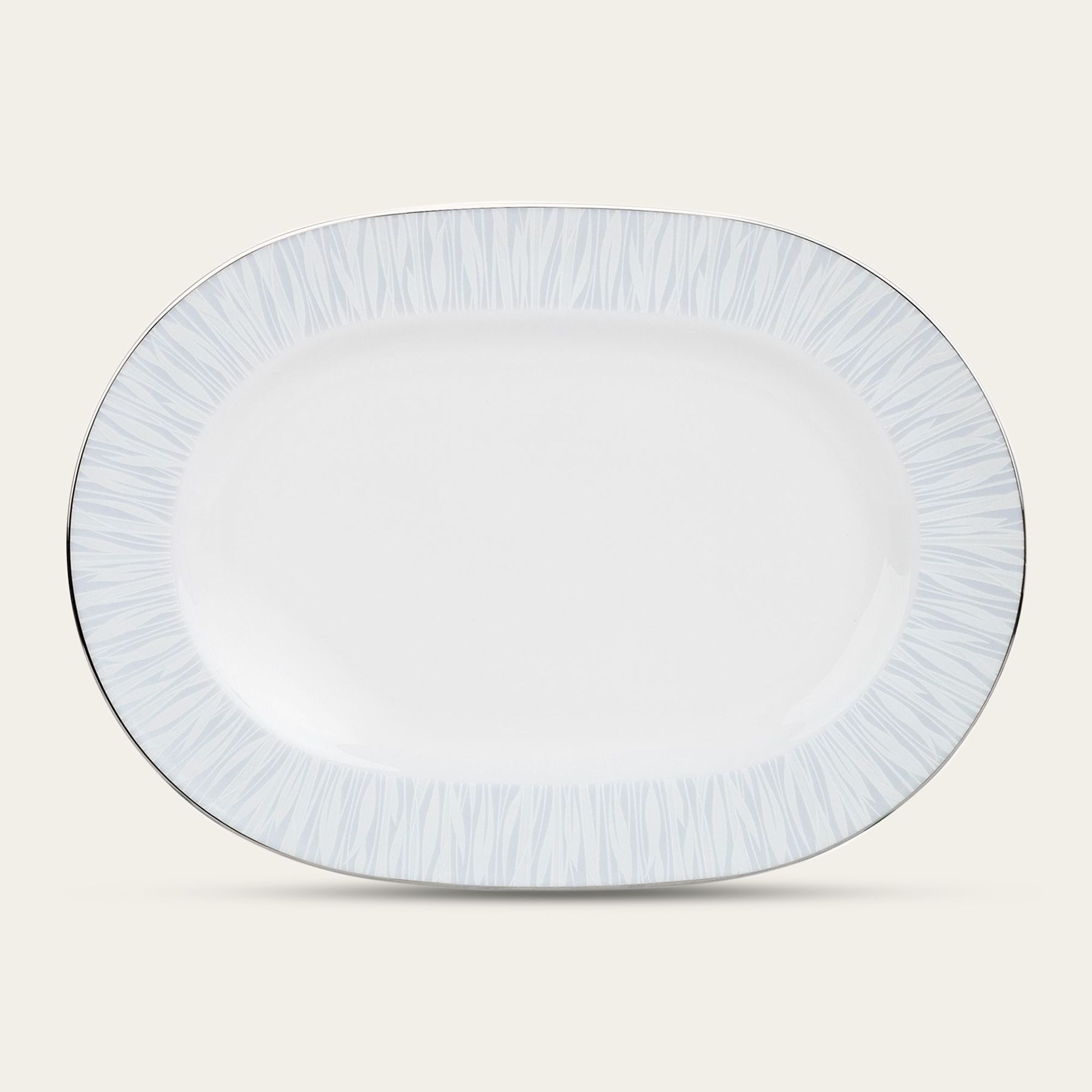 Đĩa Oval cỡ nhỏ (SM) dài 30,4cm sứ trắng | Glacier Platinum 1702L - 91045
