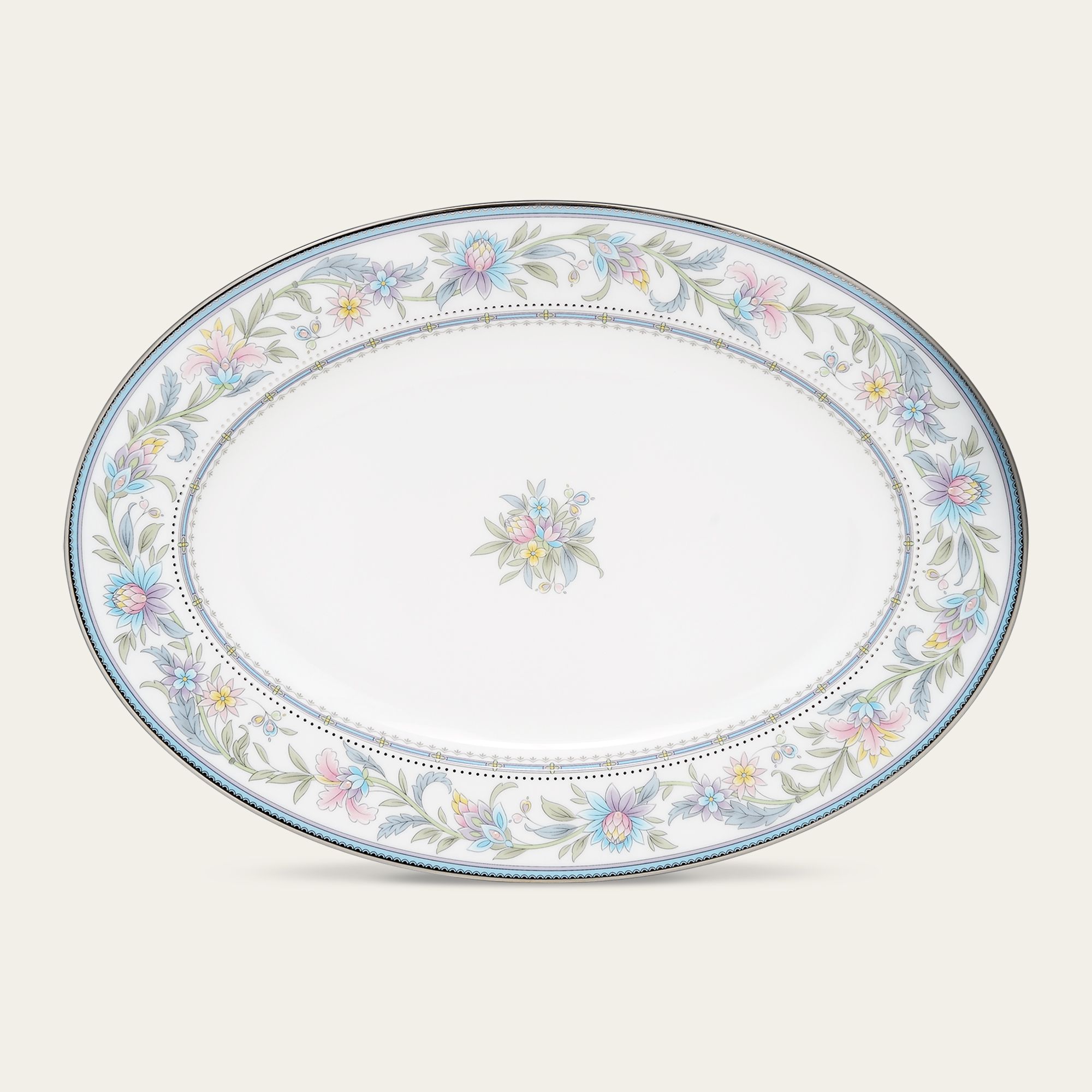 Đĩa Oval cỡ nhỏ (SM) dài 31,2cm sứ xương | Jardin Fleuri 4910L - 97245