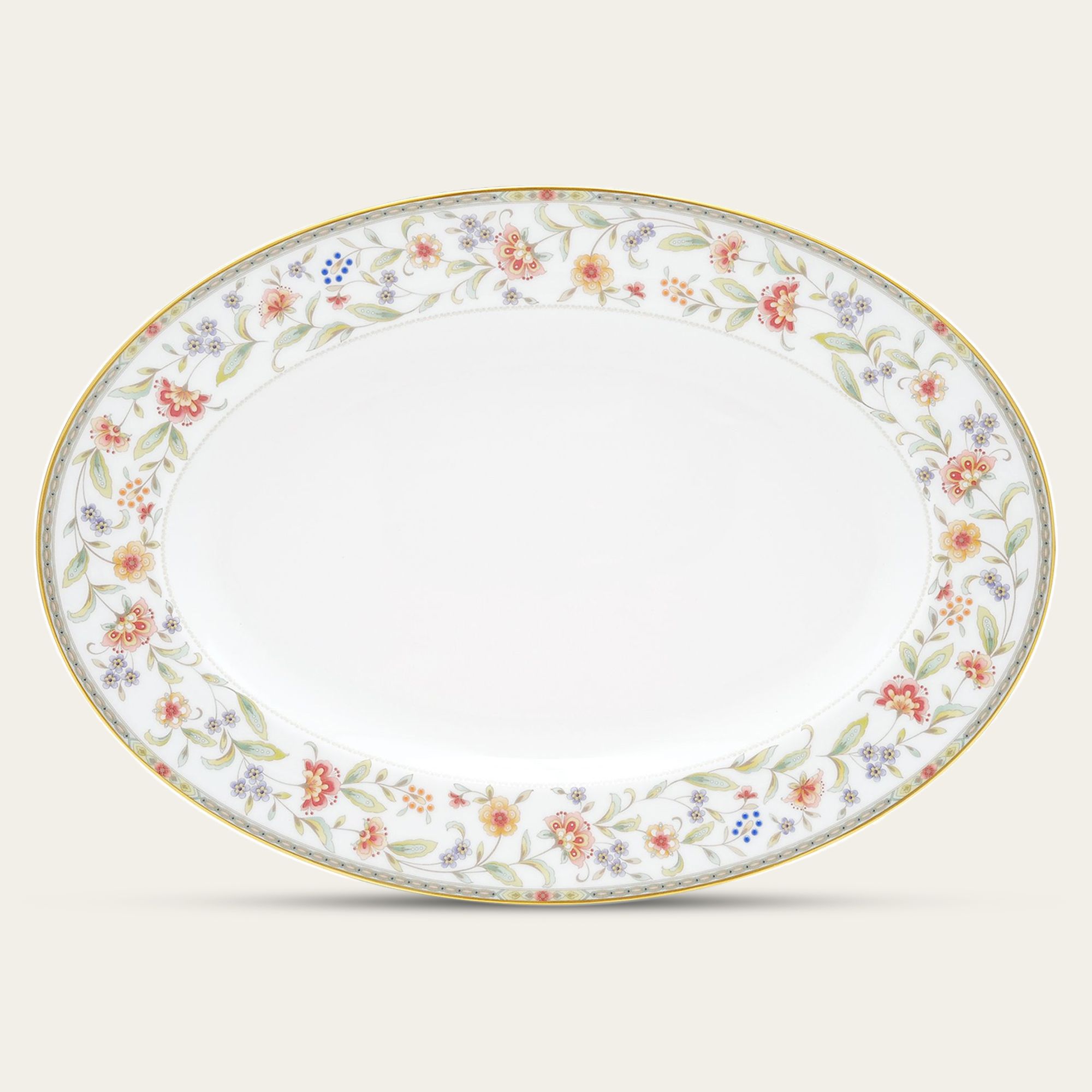 Đĩa Oval cỡ vừa (MD) dài 36,8cm sứ xương | Primrose 4909L - 97244