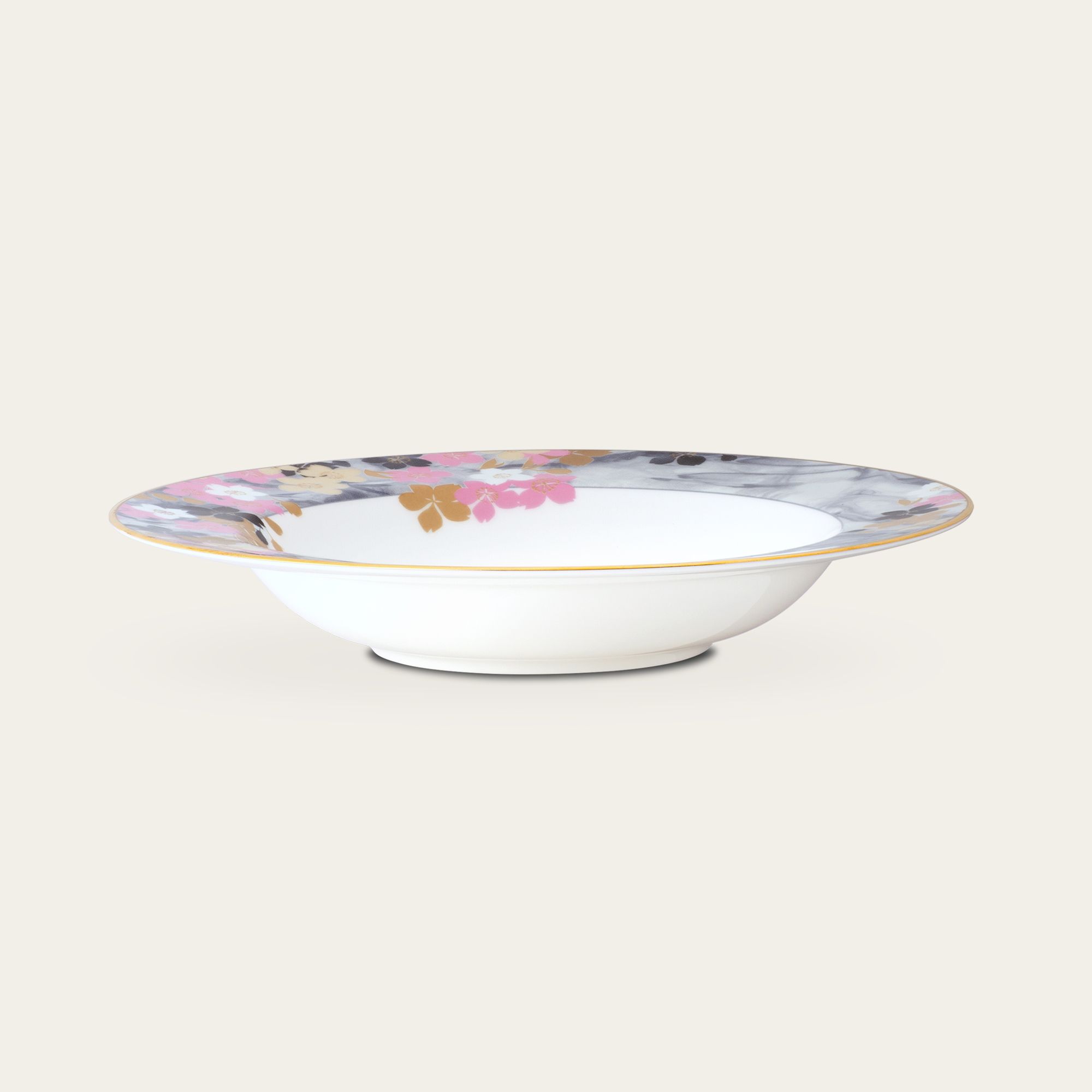 Đĩa sâu lòng 21,4cm dung tích 300ml sứ xương | Moonlit Blossoms 4969L - 97207