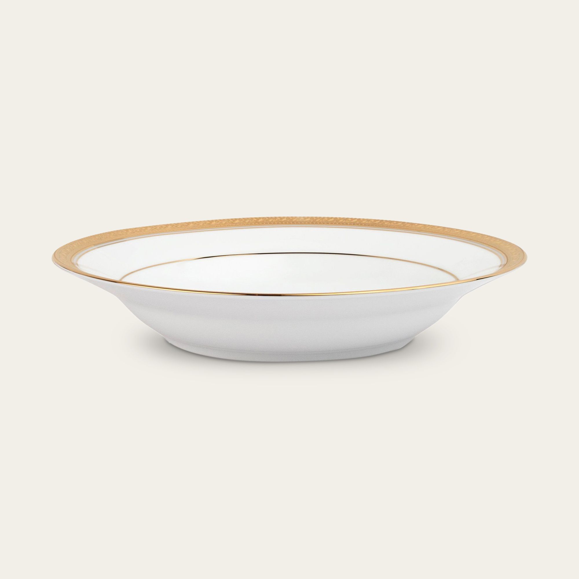 Đĩa sâu lòng 22,6cm dung tích 300ml sứ trắng | Crestwood Gold 4167L - 91398