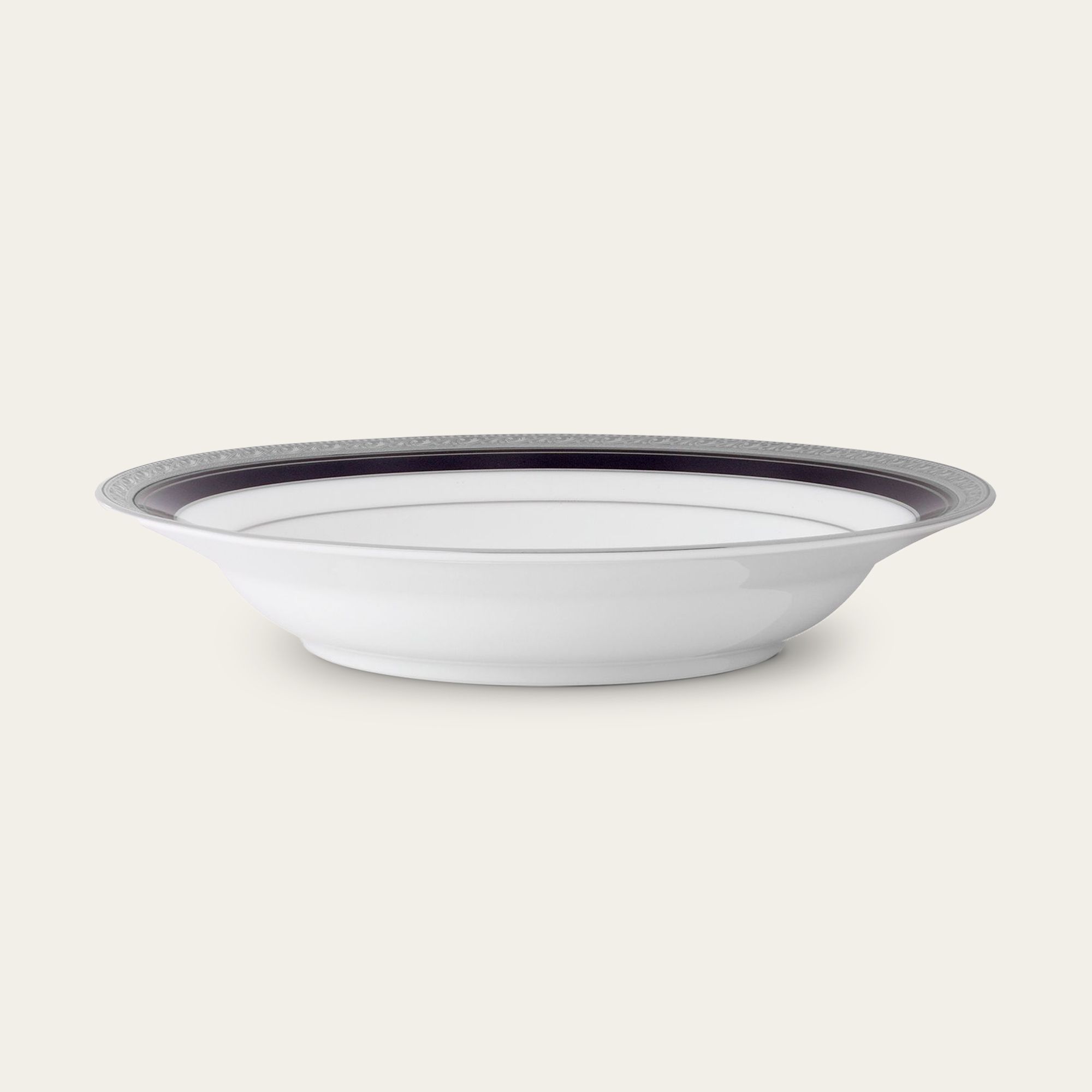 Đĩa sâu lòng 22,6cm dung tích 300ml sứ trắng | Crestwood Cobalt Platinum 4170L - 91398