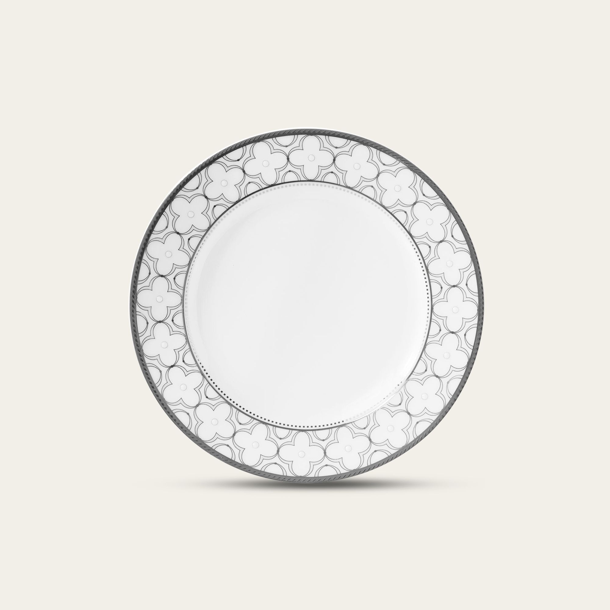 Đĩa tròn cỡ nhỏ đường kính 16,7cm lót bát (chén) cơm sứ xương | Trefolio Platinum 4957L - 97212