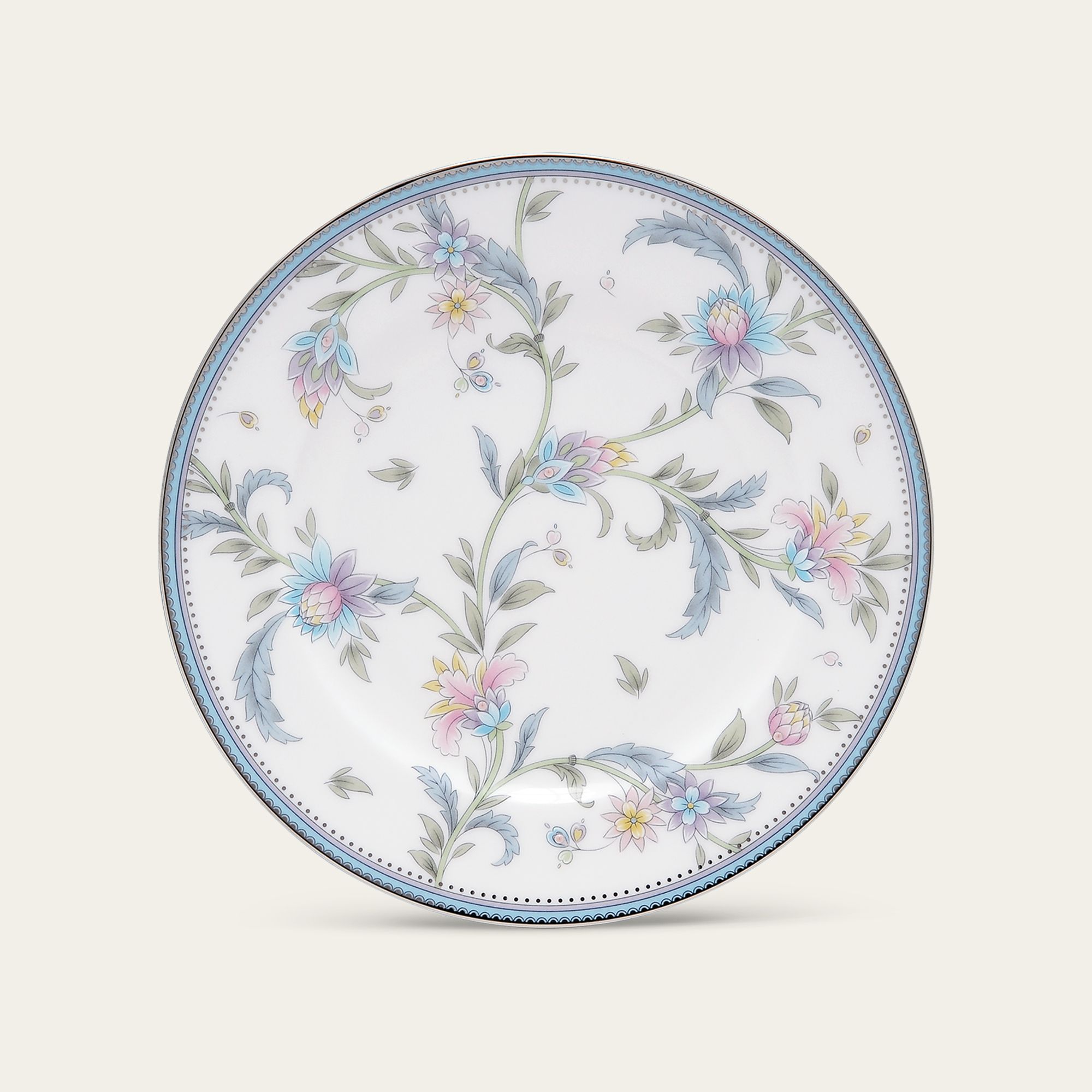 Đĩa tròn cỡ vừa đường kính 21,2cm sứ xương | Jardin Fleuri 4910L - 97211