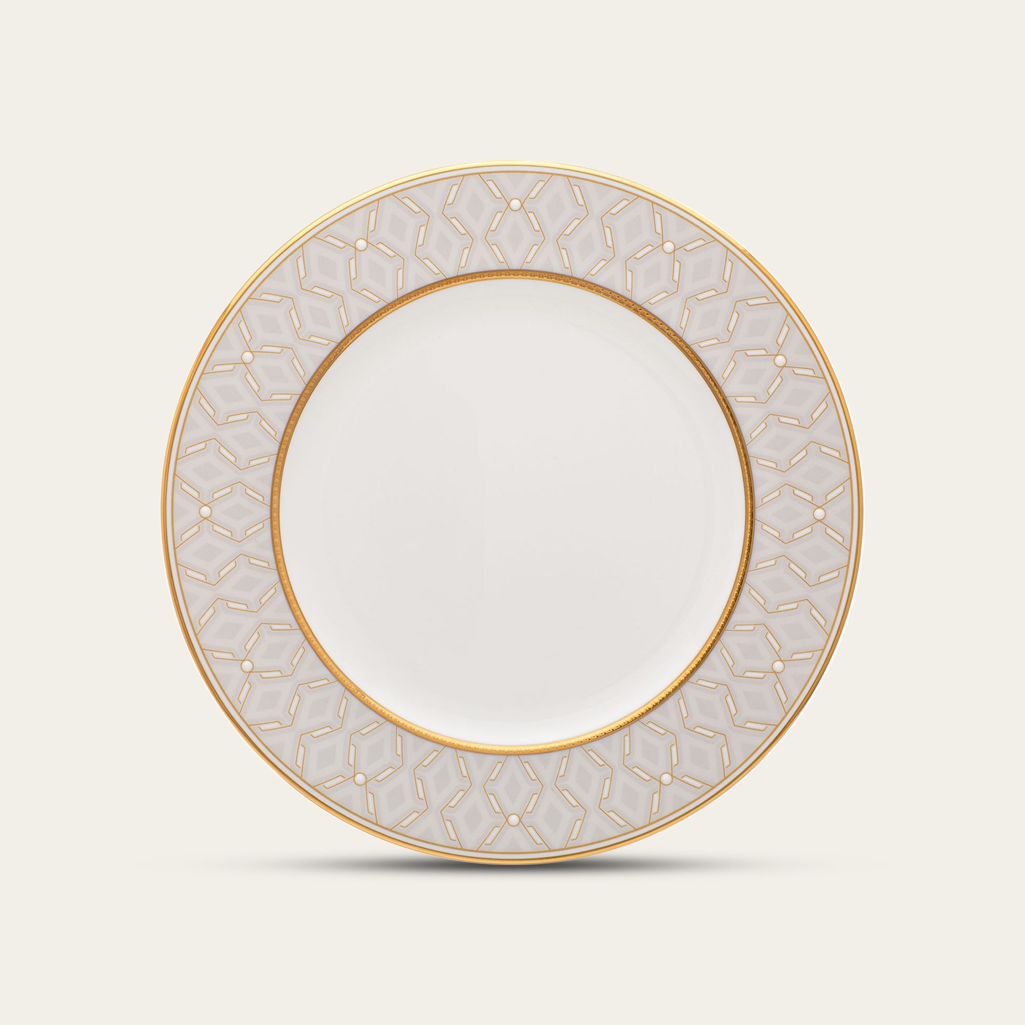 Đĩa tròn cỡ vừa đường kính 21,9cm sứ xương | Noble Pearl 4979L-1L - 97311