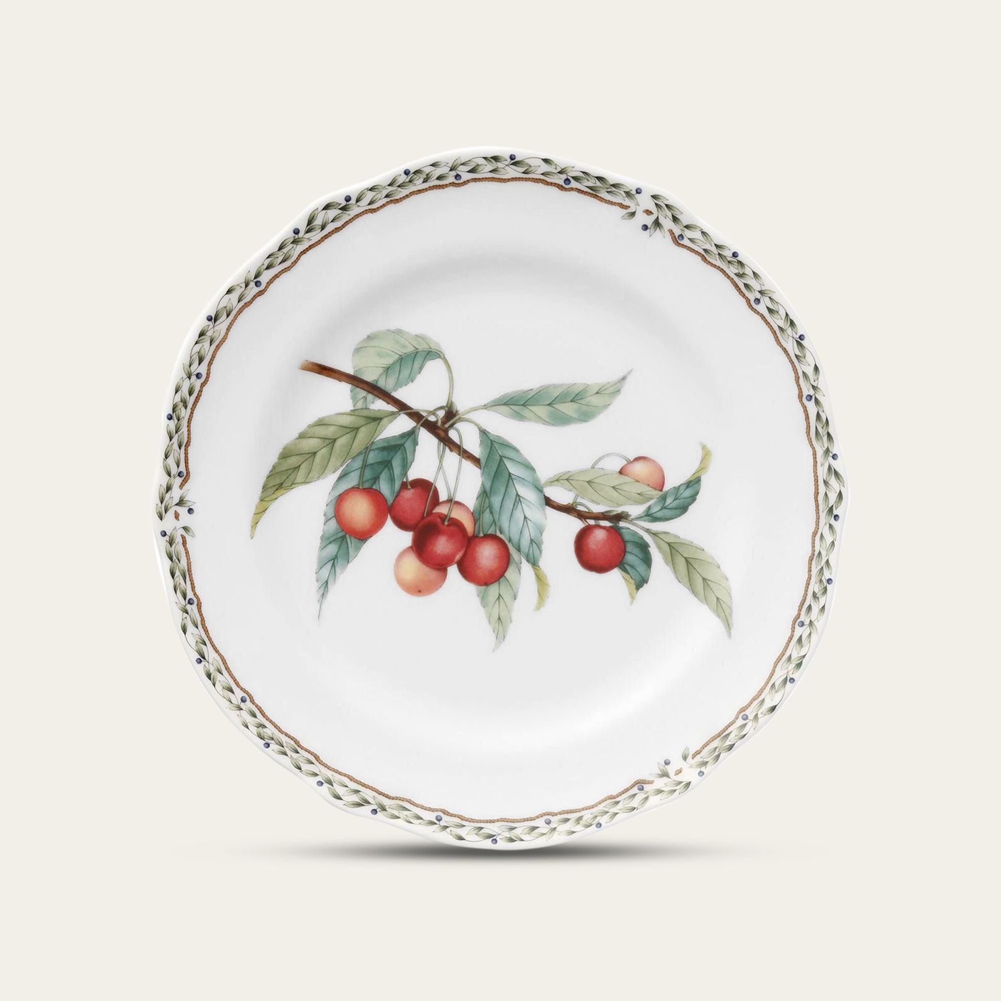 Đĩa tròn cỡ vừa đường kính 22cm sứ xương | Orchard Garden 4911L - 97811