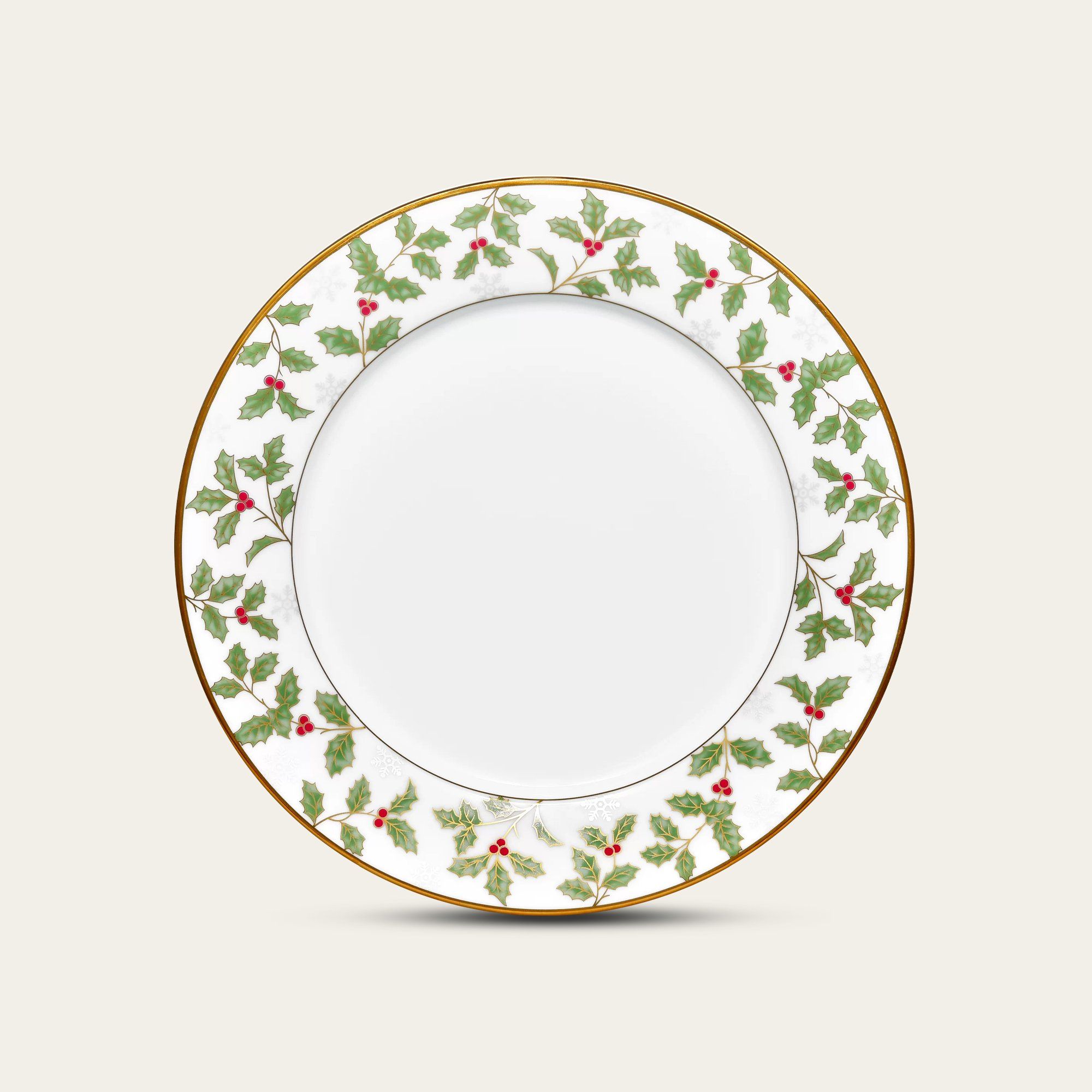 Đĩa tròn cỡ vừa đường kính 21,1cm sứ trắng | Holly & Berry G 4173L - 91311