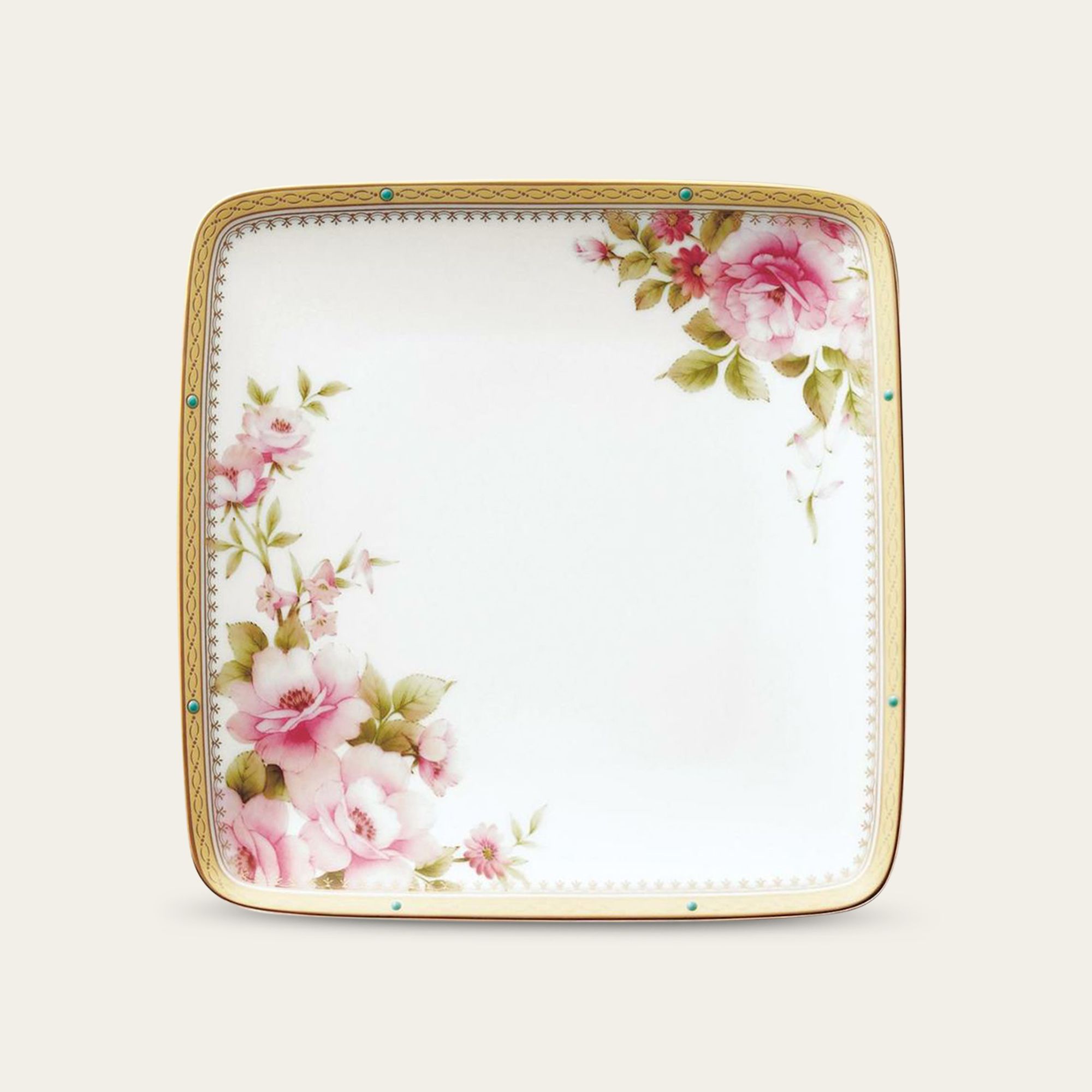 Đĩa vuông cỡ nhỏ (loại đặc biệt) cạnh dài 19,1cm sứ xương | Hertford 4861-1L - 97317