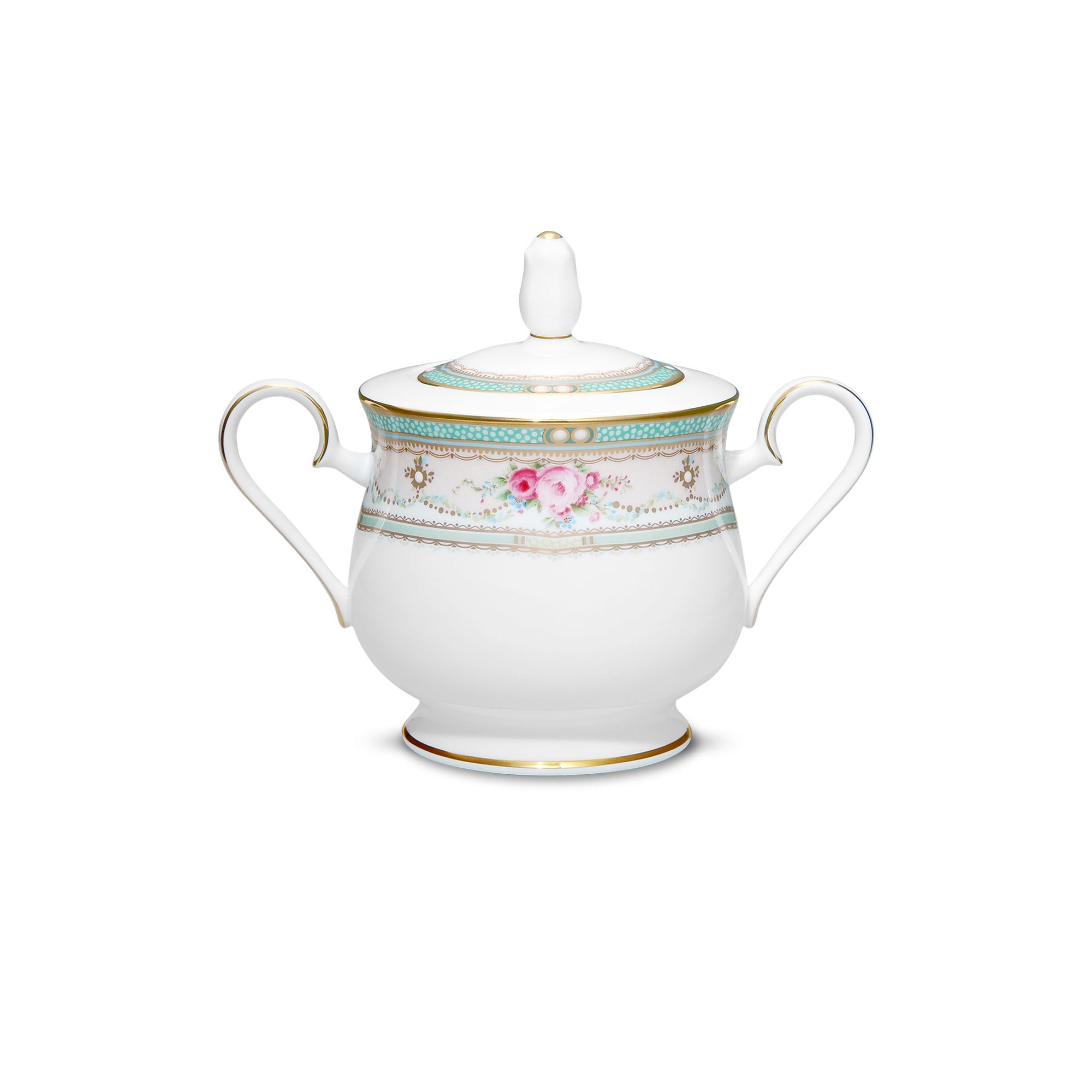 Bình (hũ) đường có nắp đậy dung tích 350ml sứ xương | Palace Rose 4863L - 97227