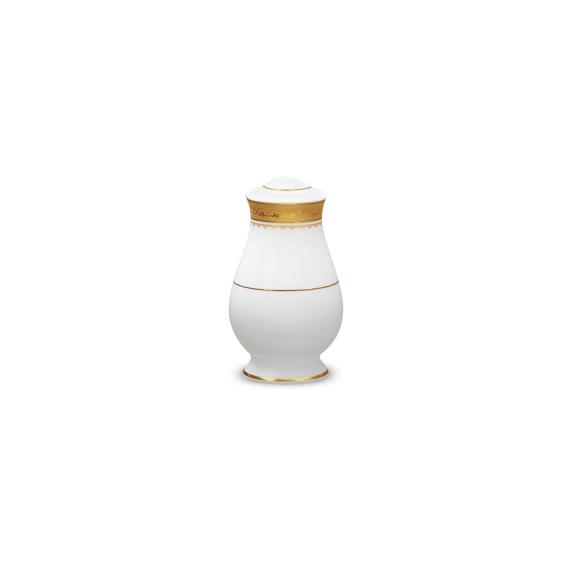 Lọ đựng muối (loại 4 lỗ) cao 9,3cm sứ xương | Odessa Gold 4874L - 97271