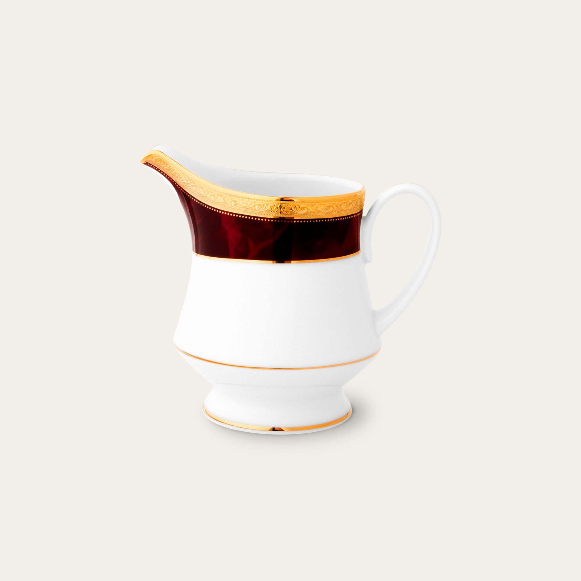 Bình (hũ) đựng sữa dung tích 260ml sứ trắng | MAJESTIC BURGUN M-166L - 91128