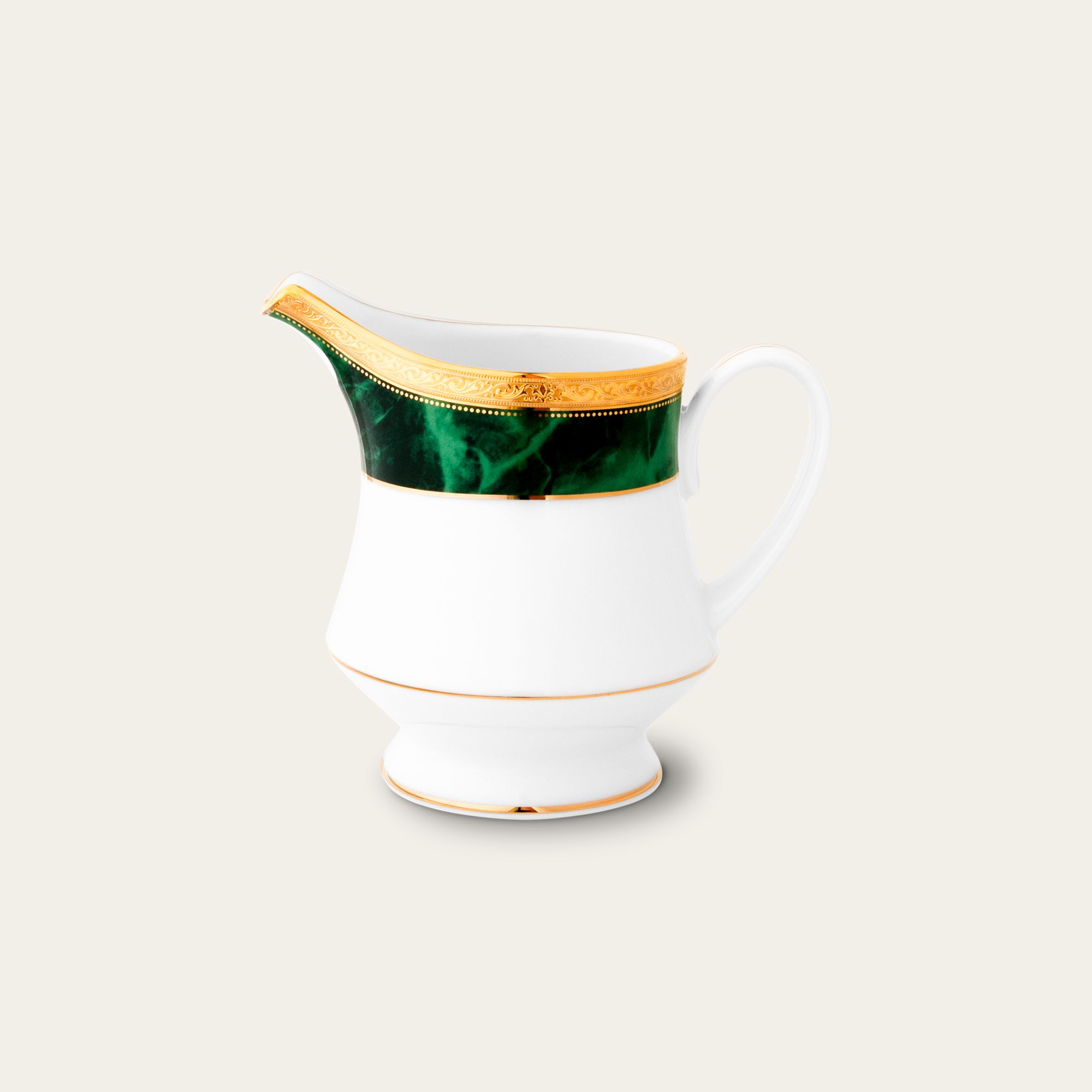 Bình (hũ) đựng sữa dung tích 260ml sứ trắng | MAJESTIC GREEN M-164L - 91128