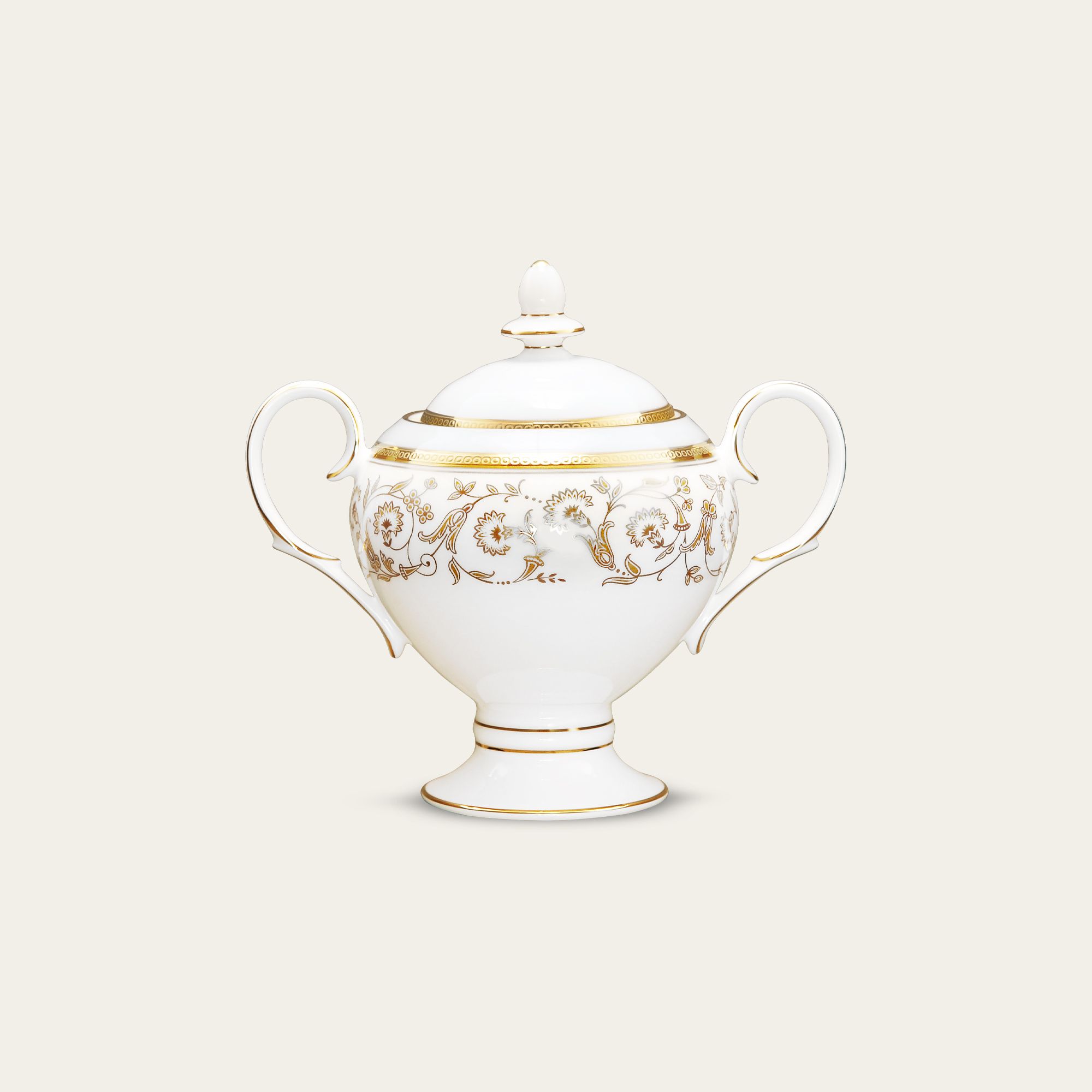 Bình (hũ) đường có nắp đậy dung tích 325ml sứ xương | Summit Gold 4912L - 50727A