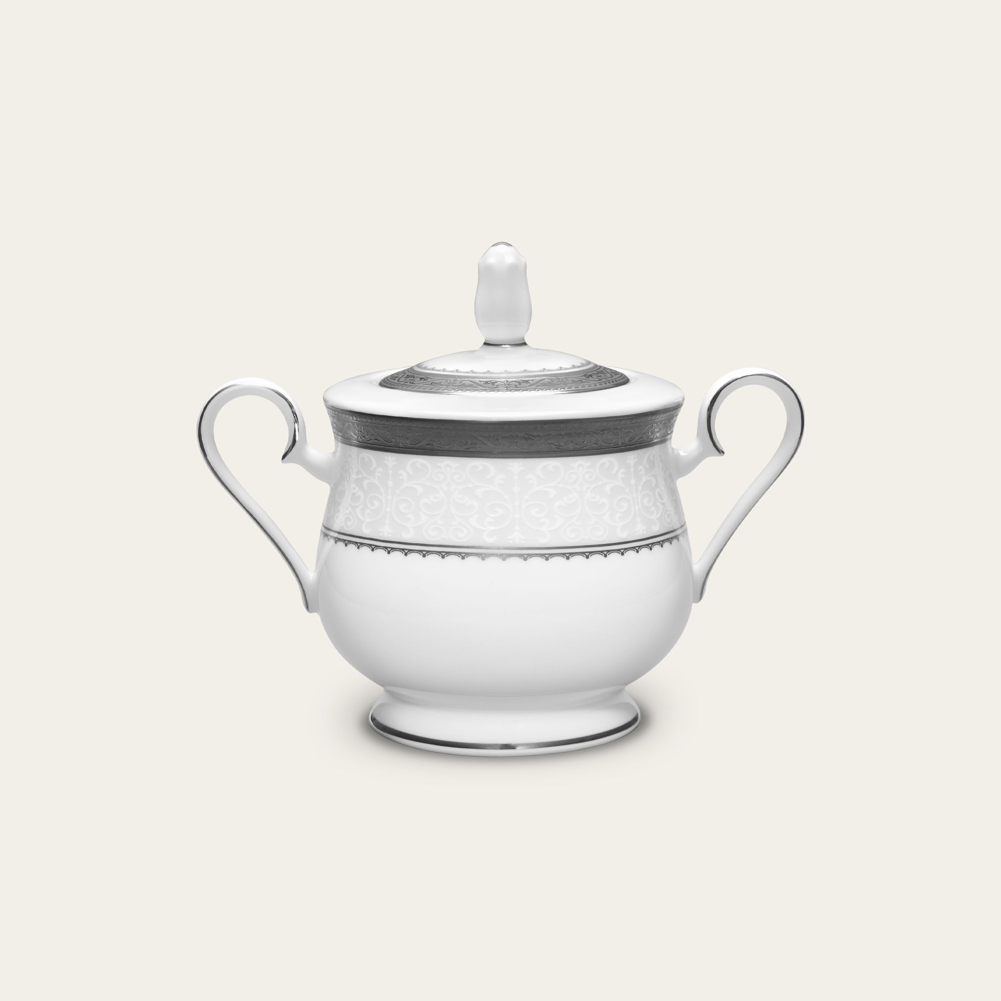 Bình (hũ) đường có nắp đậy dung tích 350ml sứ xương | Odessa Platinum 4875L - 97227