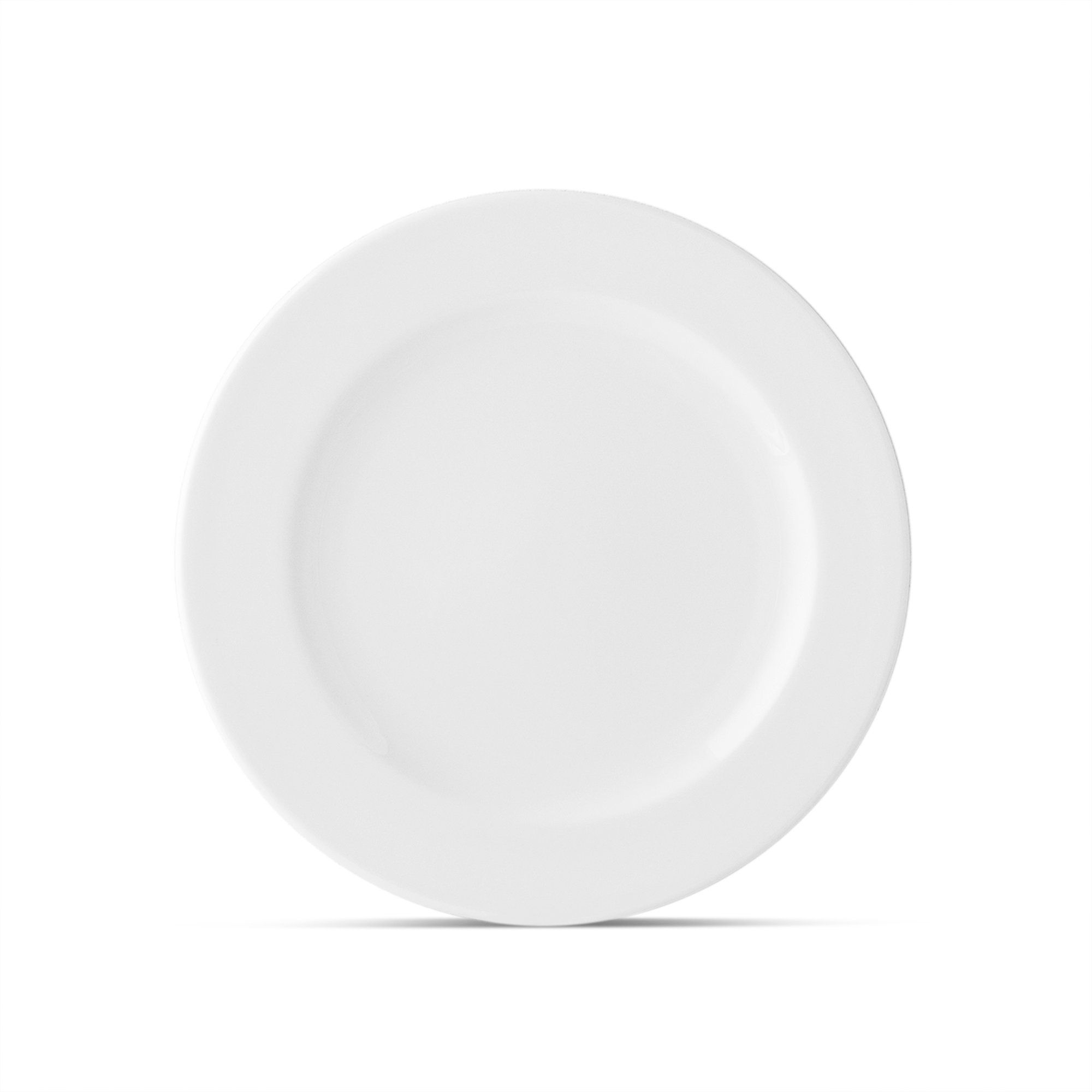 Đĩa tròn cỡ vừa đường kính 21,3cm sứ xương | Plain White 9990L - 50011A