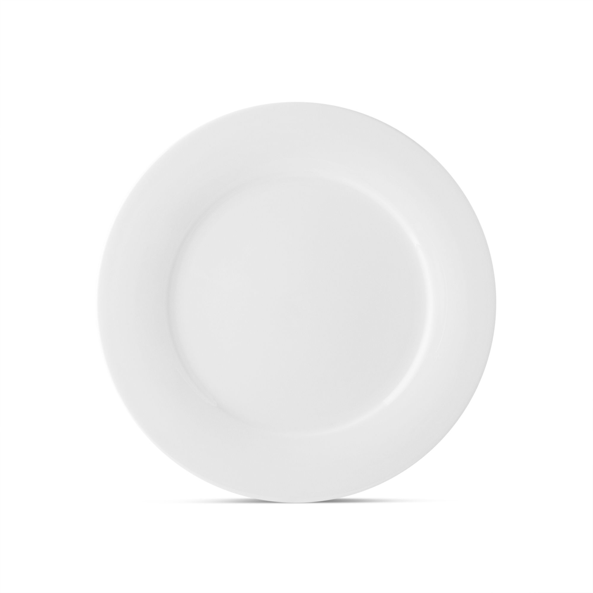 Đĩa tròn cỡ vừa đường kính 21,1cm sứ xương | Plain White 9990L - 58511A