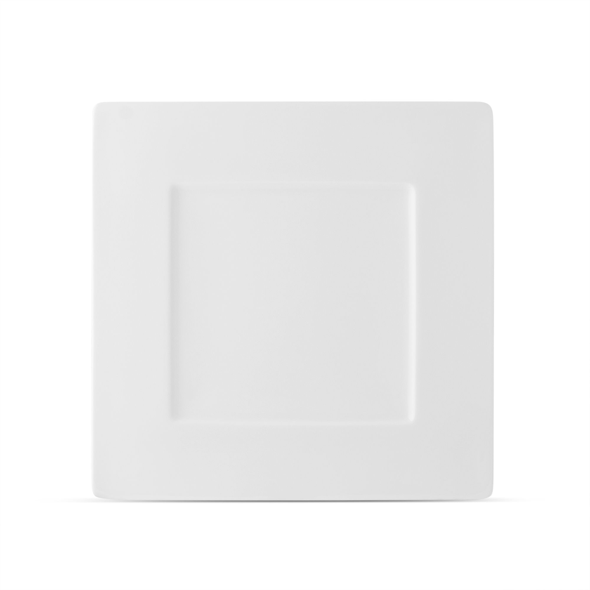 Đĩa vuông cỡ vừa cạnh dài 24,3cm sứ xương | Plain White 9990L - 97535