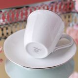  Bộ ấm chén uống trà (tách trà nhỏ 115ml) sứ trắng 13 món | Princess Bouquet Platinum 1661L-T014S 