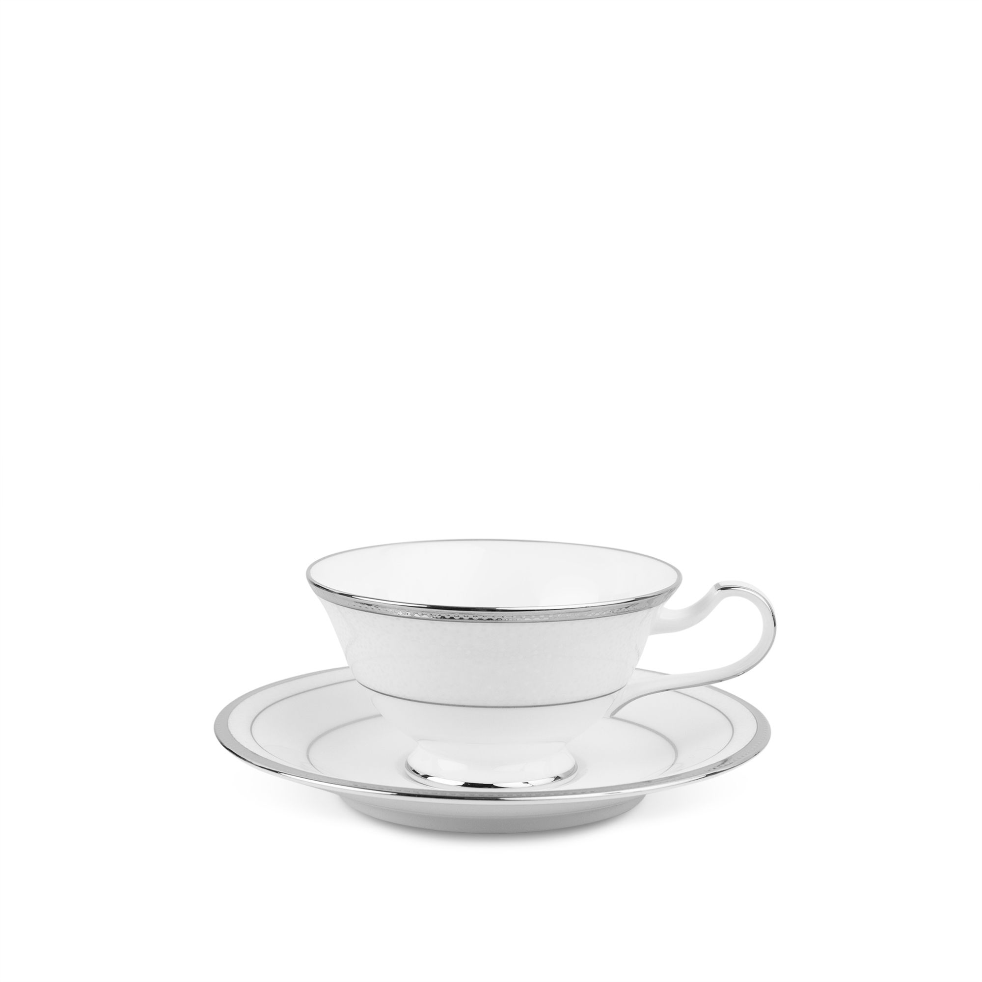  Chén trà (tách trà) dáng loe 220ml kèm đĩa lót | Champagne Pearls 4811J-T59587 