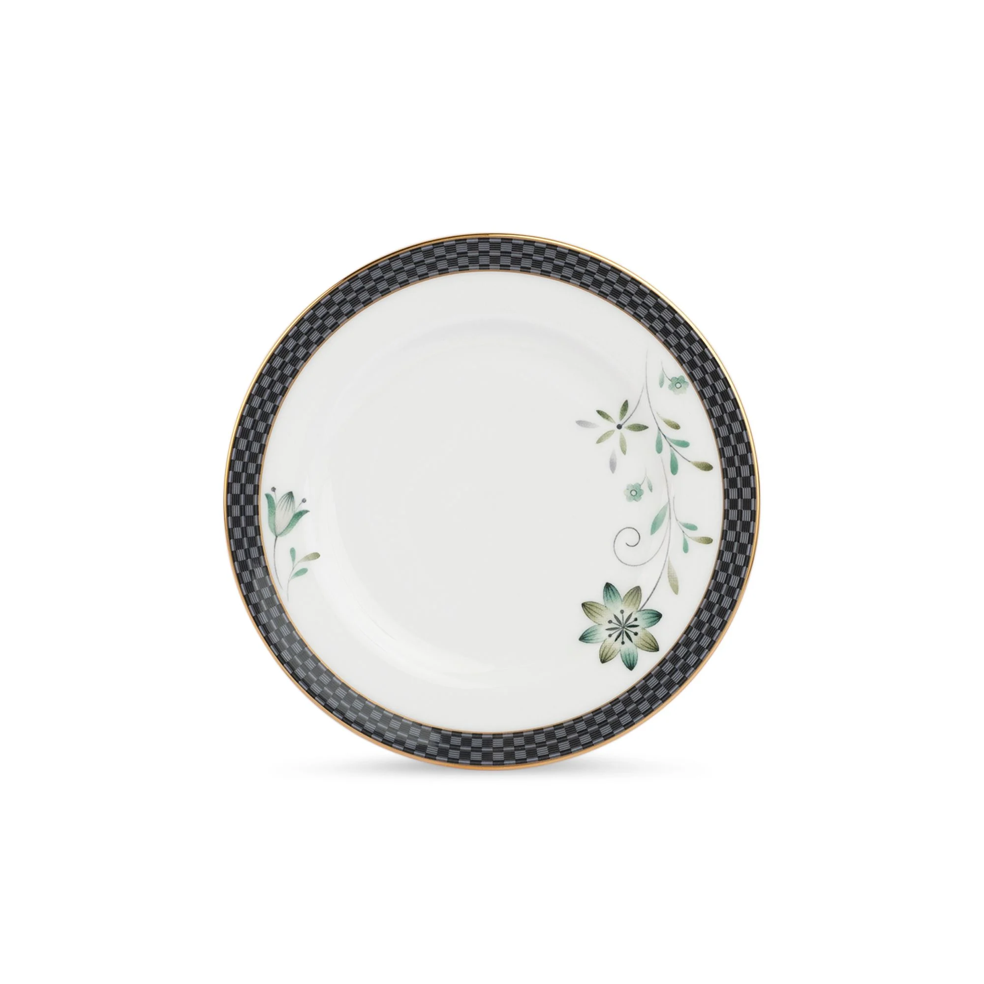 Đĩa tròn cỡ nhỏ đường kính 16,7cm lót bát (chén) cơm sứ xương | Forever Fields 4950L - 97212