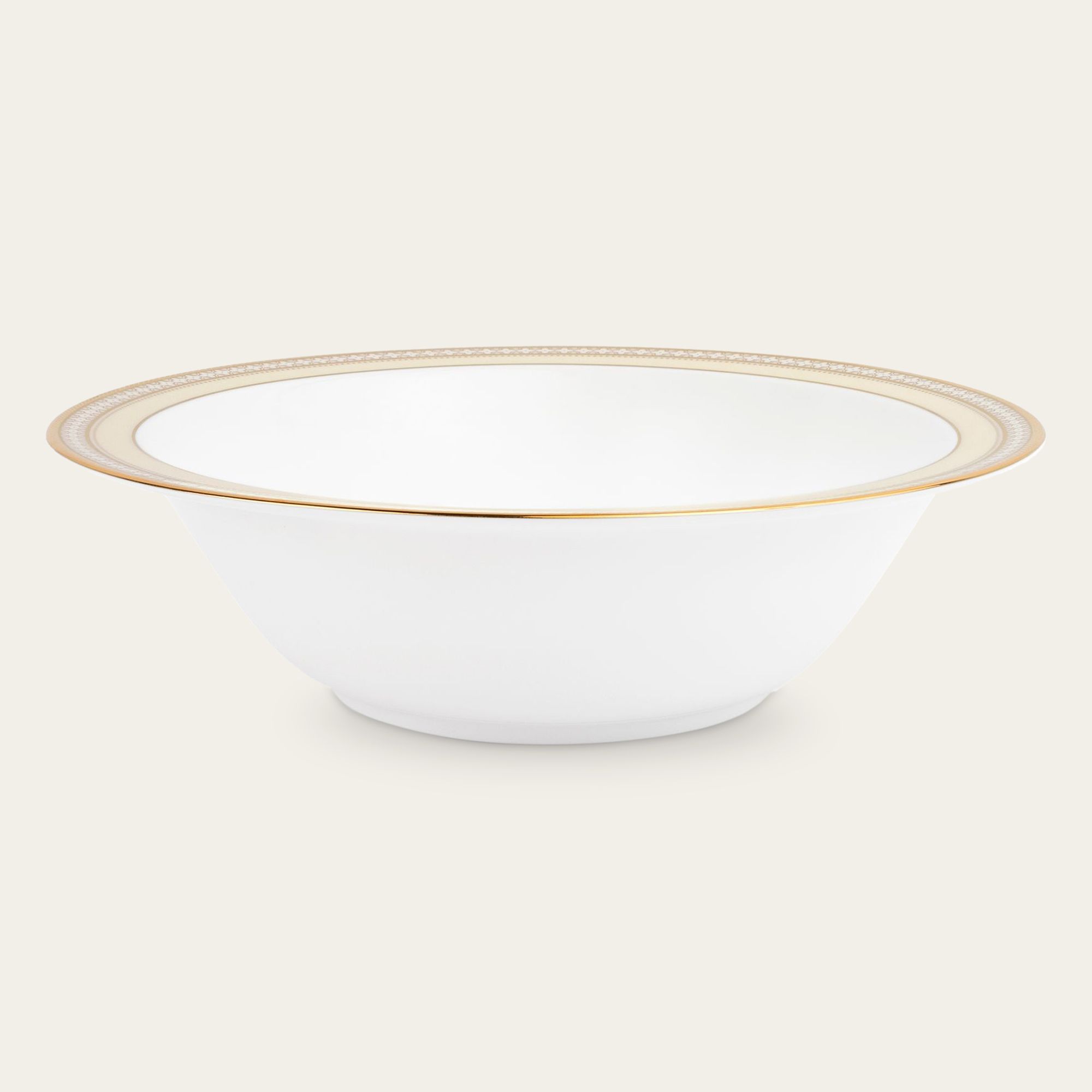 Bát canh (tô canh) tròn 24,4cm dung tích 1.120ml sứ xương | Trefolio Gold 4945L - 97208