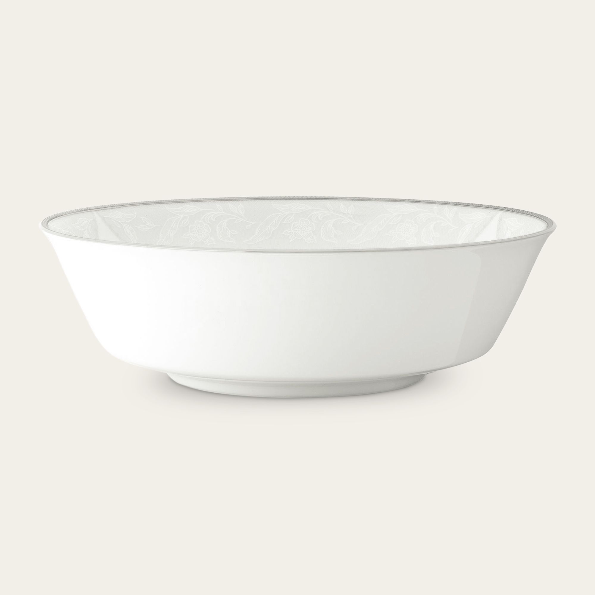 Bát canh (tô canh) tròn 22,7cm dung tích 1.600ml sứ trắng | Flanders Platinum 1715L - 91908