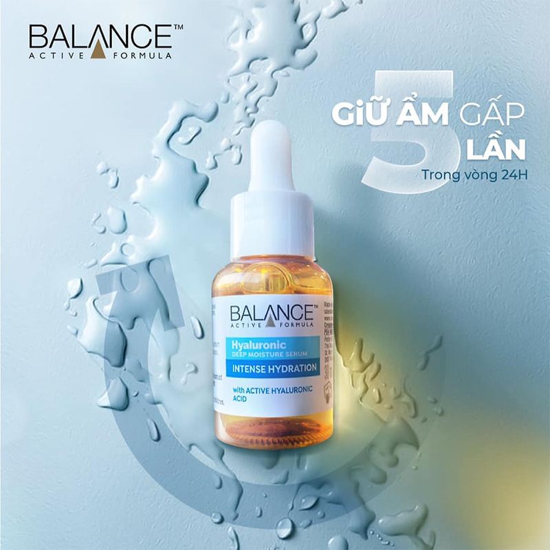 Serum cấp nước dưỡng ẩm sâu Balance Active Skincare Hyaluronic Deep Moisture 30ml (UK - Anh Quốc)