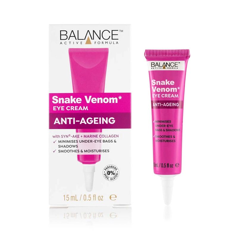 Kem mắt chống lão hóa từ nọc rắn Balance Active Skincare Snake Venom Eye Cream 15ml (UK - Anh Quốc)