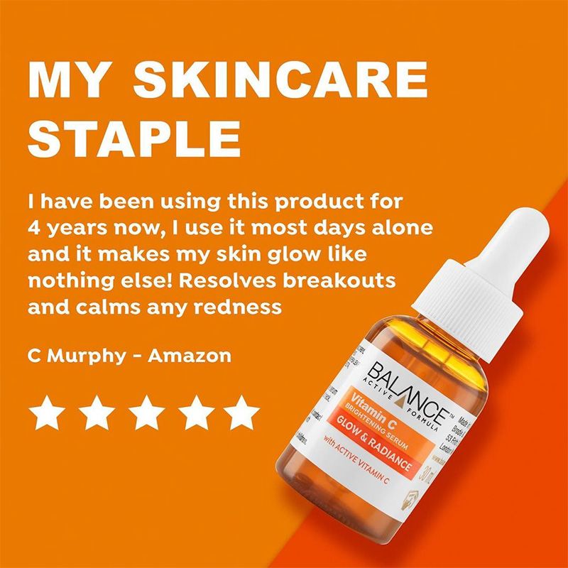 Serum sáng da, mờ thâm Balance Active Skincare Vitamin C Brightening 30ml (UK - Anh Quốc)