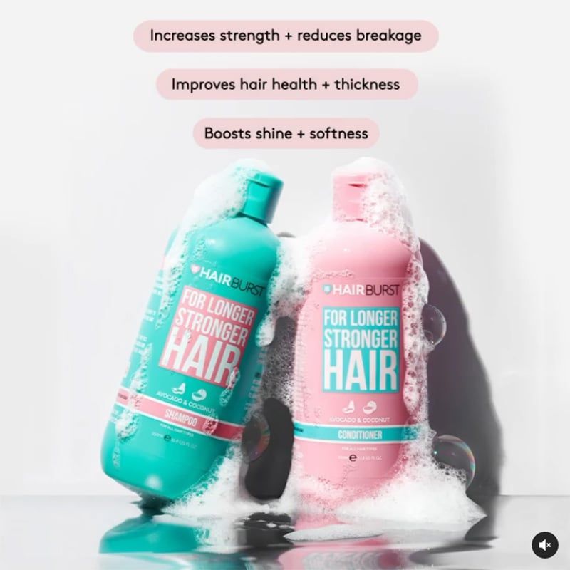 Bộ dầu gội và dầu xả HairBurst Shampoo Conditioner Set 350ml (UK - Anh Quốc)