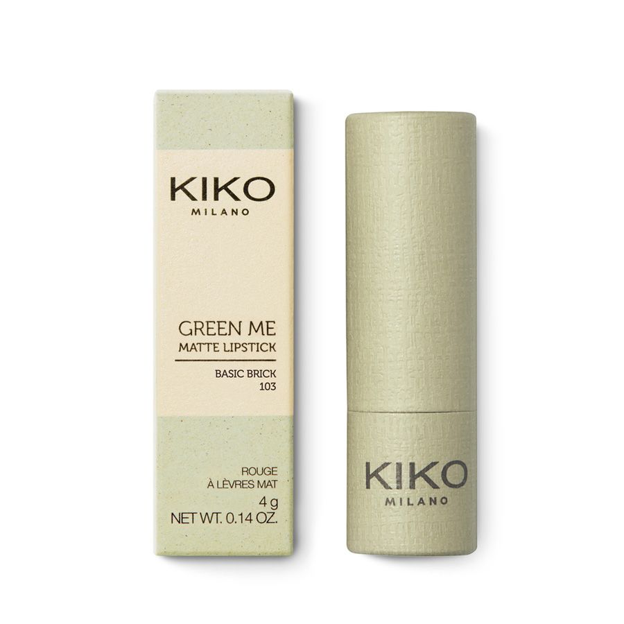 Son lì Green Me Matte Lipstick - 103 Basic Brick (Kiko Milano - Italia)