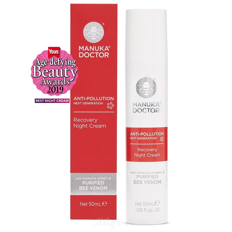 Kem dưỡng đêm phục hồi da chống ô nhiễm Manuka Doctor Anti-Pollution Recovery Night Cream 50ml (UK - Anh Quốc)
