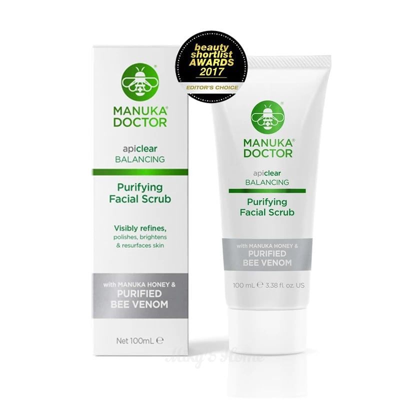 Tẩy tế bào chết Manuka Doctor ApiClear Balancing Purifying Facial Scrub 100ml (UK - Anh Quốc)