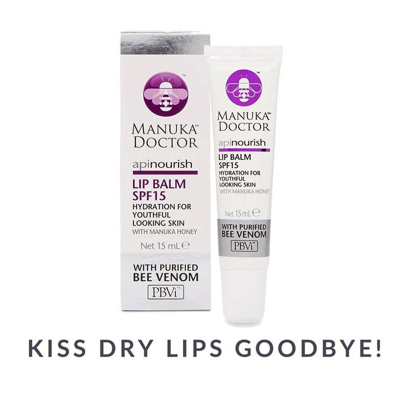 Son dưỡng môi chống nắng Manuka Doctor ApiNourish Lip Balm SPF15 15ml (UK - Anh Quốc)