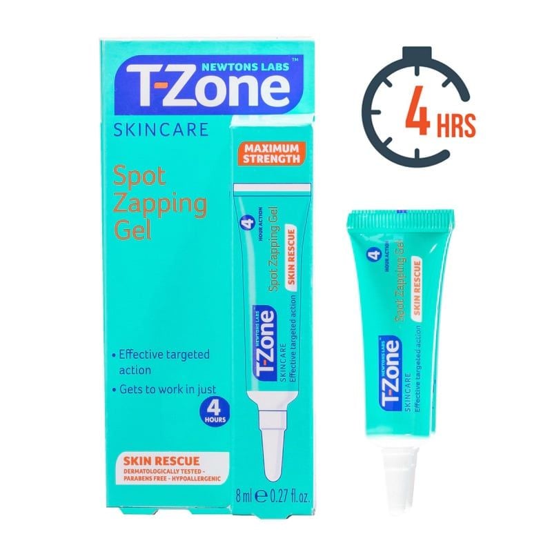  Gel ngăn mụn cấp tốc tinh dầu tràm trà Newtons Labs T-Zone Spot Zapping 8ml (UK - Anh Quốc) 