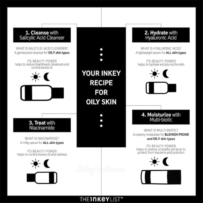 Serum kiềm dầu, giảm mụn, mờ thâm Niacinamide 10% 30ml - The Inkey List (UK - Anh Quốc)